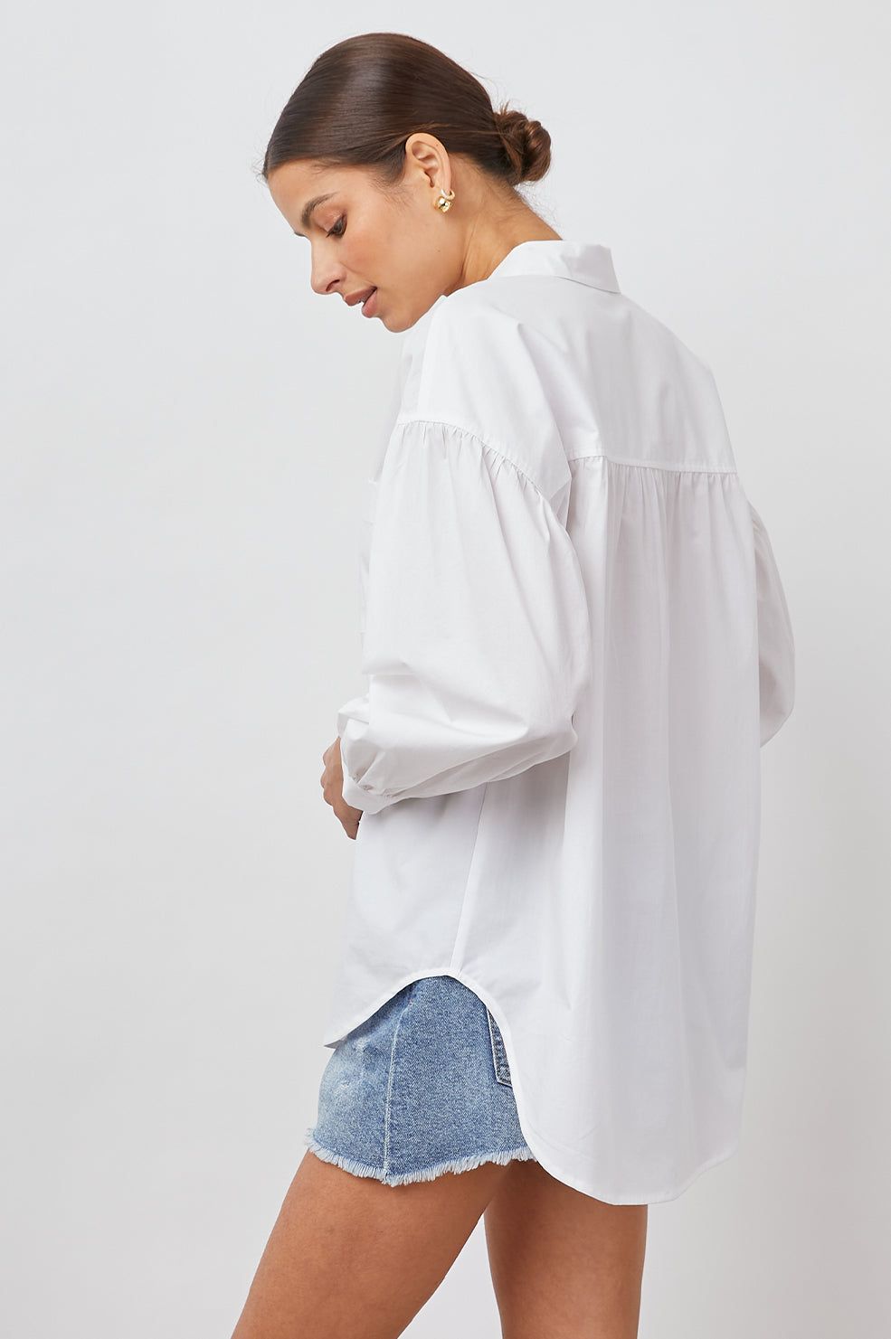 JANAE SHIRT - WHITE sold by Rails product image thumbnail 5