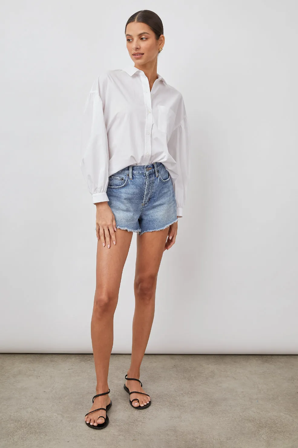JANAE SHIRT - WHITE sold by Rails product image thumbnail 3