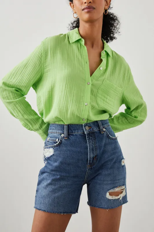 ELLIS SHIRT - JADE LIME sold by Rails
