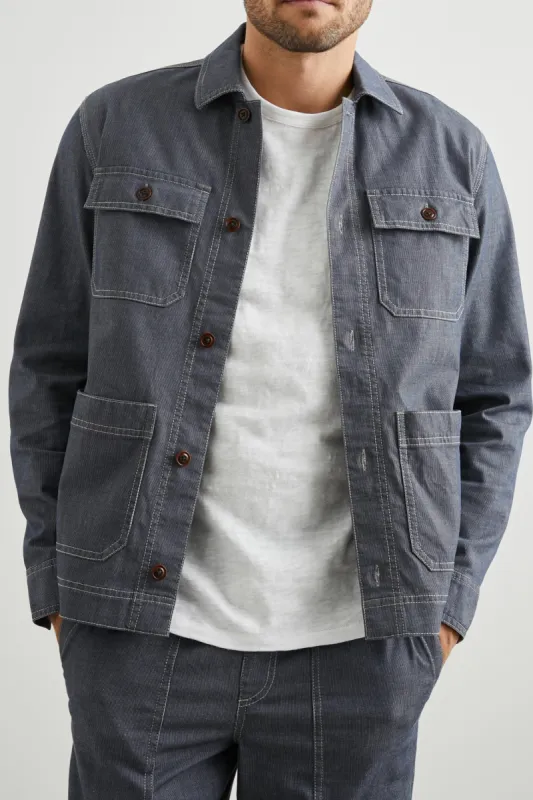 FRANKLIN JACKET - RAILROAD DOBBY sold by Rails