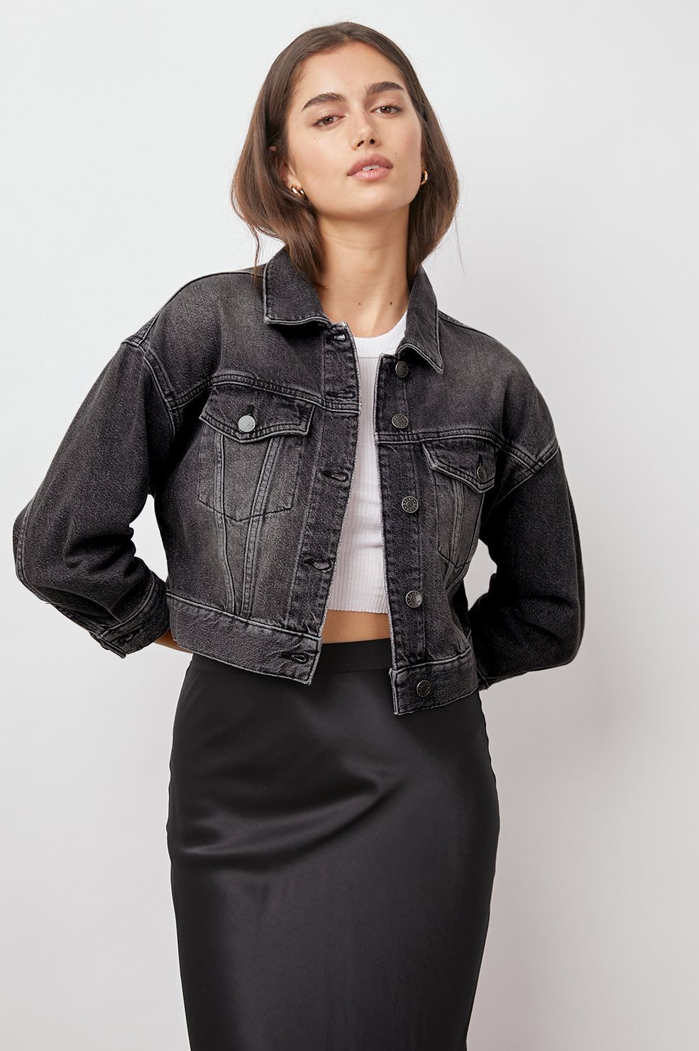 INDIO JACKET - FADED BLACK sold by Rails