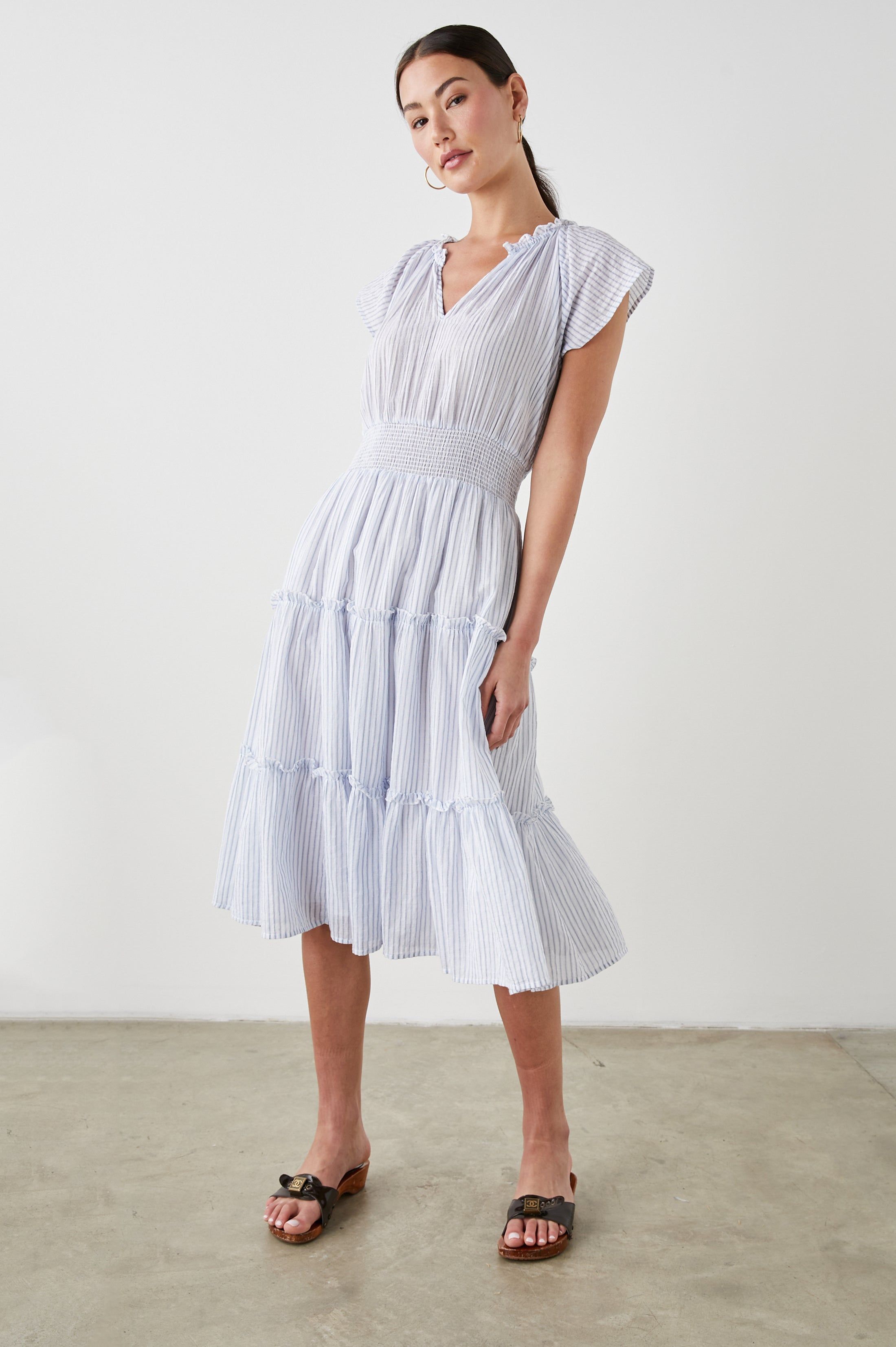 AMELLIA DRESS - CINO STRIPE sold by Rails product image thumbnail 4
