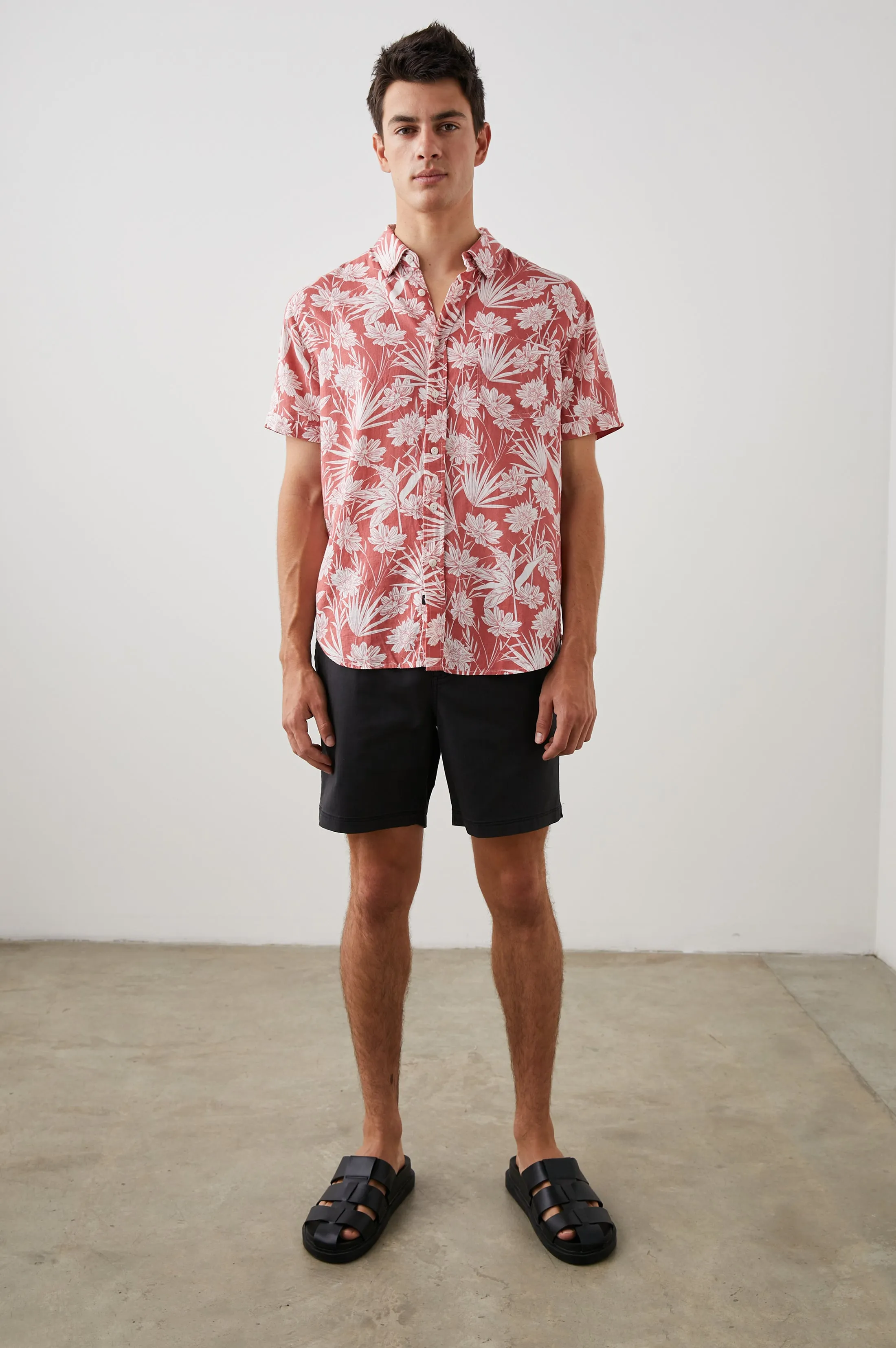 CARSON SHIRT - JUNGLE FOLIAGE RED sold by Rails product image thumbnail 4