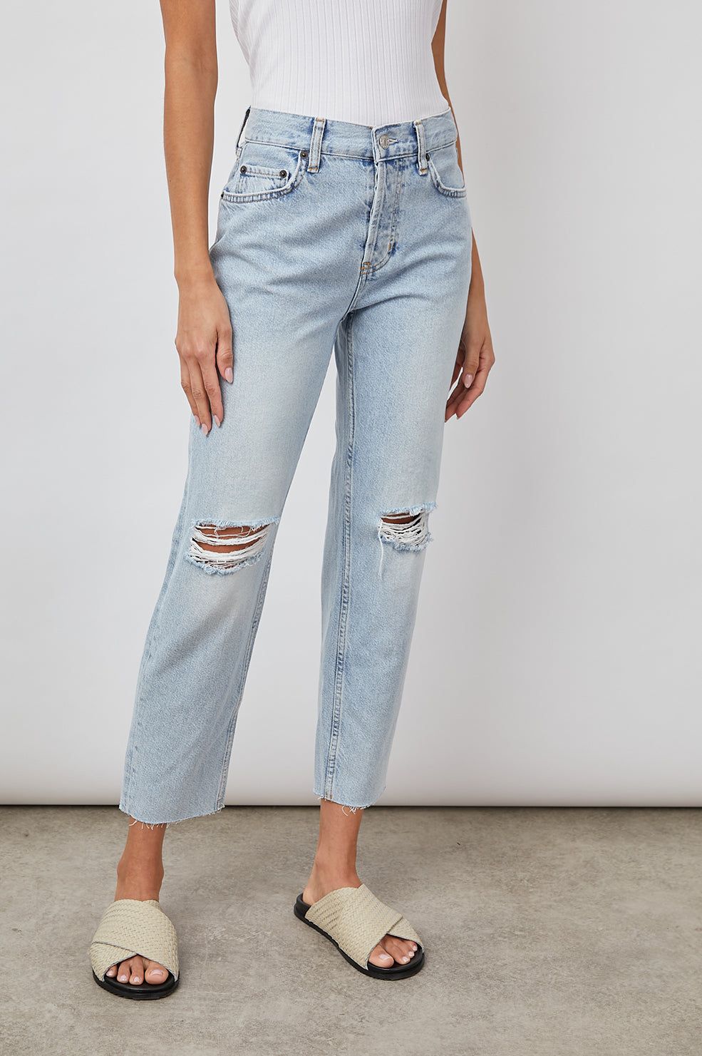 ATWATER BOYFRIEND - SKY BLUE DISTRESS sold by Rails product image thumbnail 3