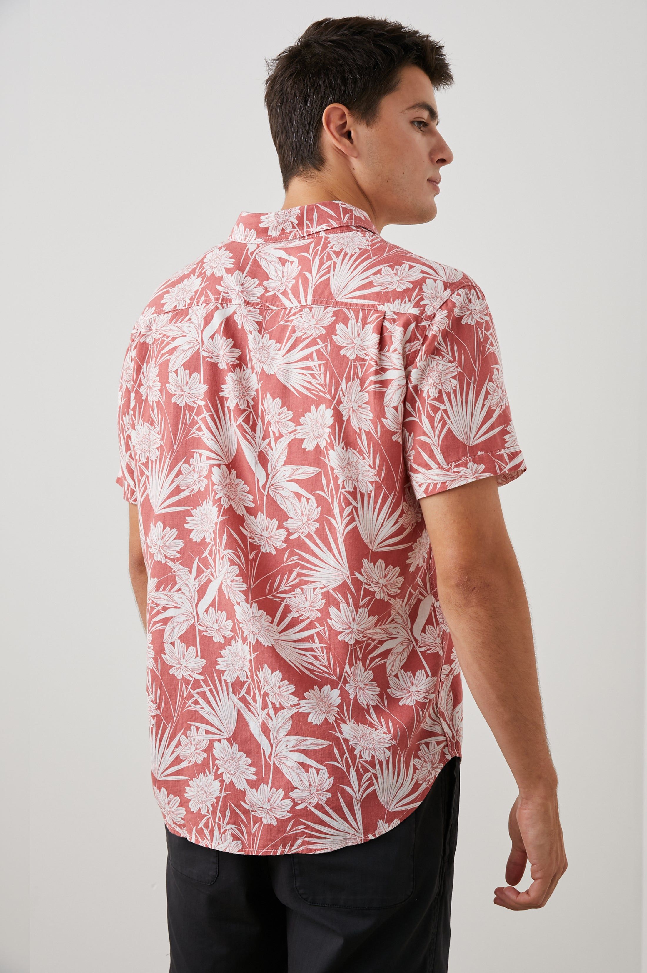 CARSON SHIRT - JUNGLE FOLIAGE RED sold by Rails product image thumbnail 6