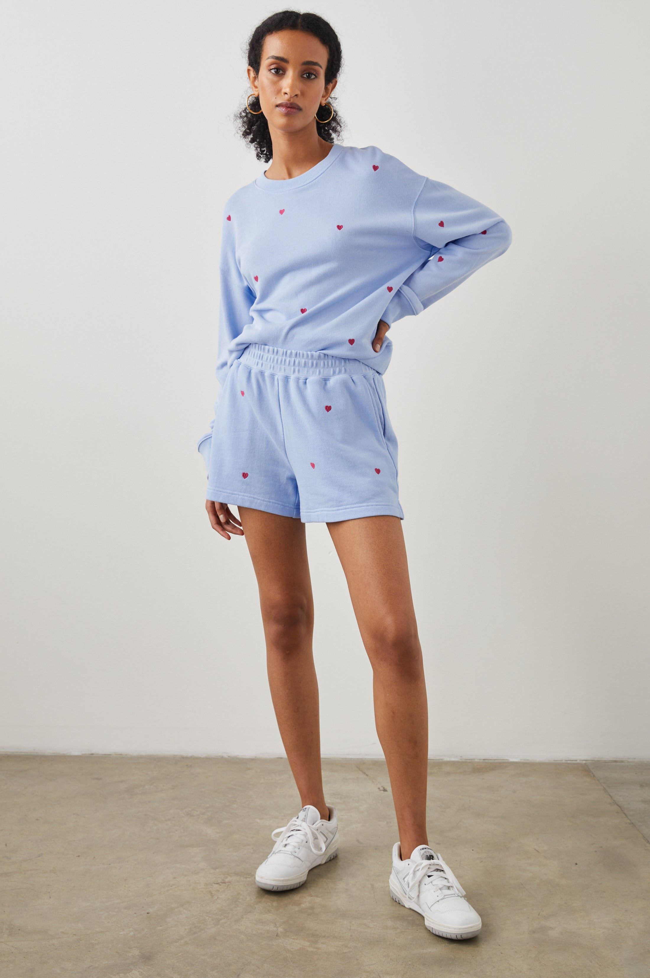 JANE SHORT - PINK HEART EMBROIDERY sold by Rails product image thumbnail 2