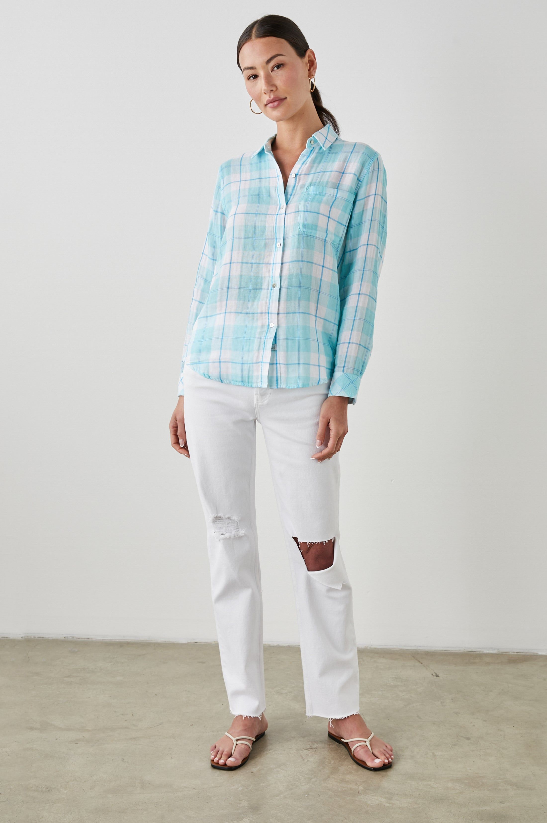 ELLIS SHIRT - MAROTTA PLAID sold by Rails product image thumbnail 3