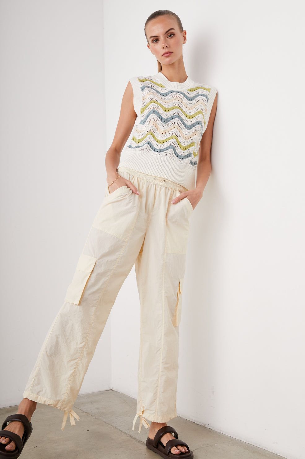 MABEL SWEATER - CROCHET STRIPE sold by Rails product image thumbnail 3