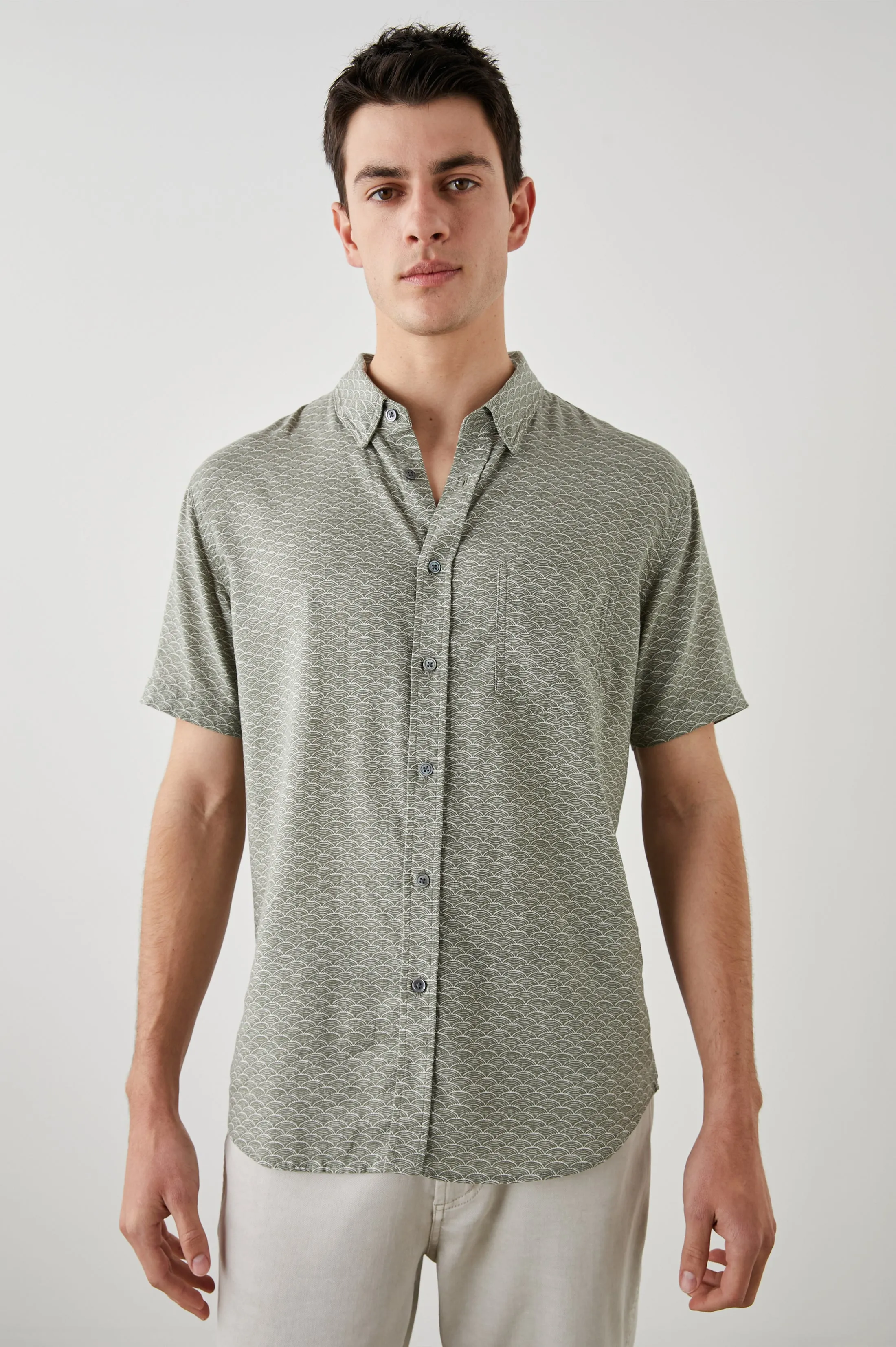 CARSON SHIRT - HAMA WAVE OLIVE sold by Rails product image thumbnail 2