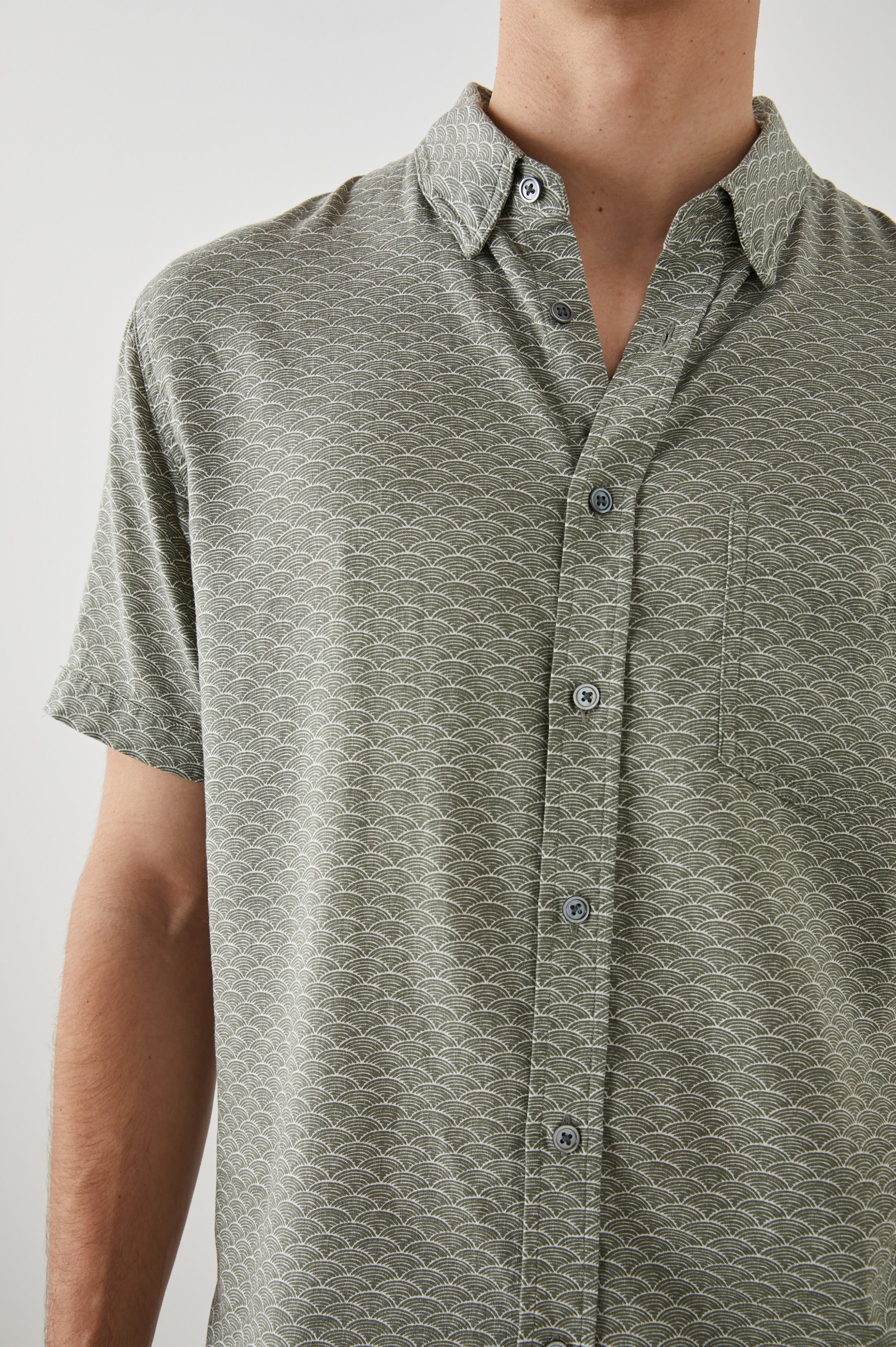 CARSON SHIRT - HAMA WAVE OLIVE sold by Rails product image thumbnail 2