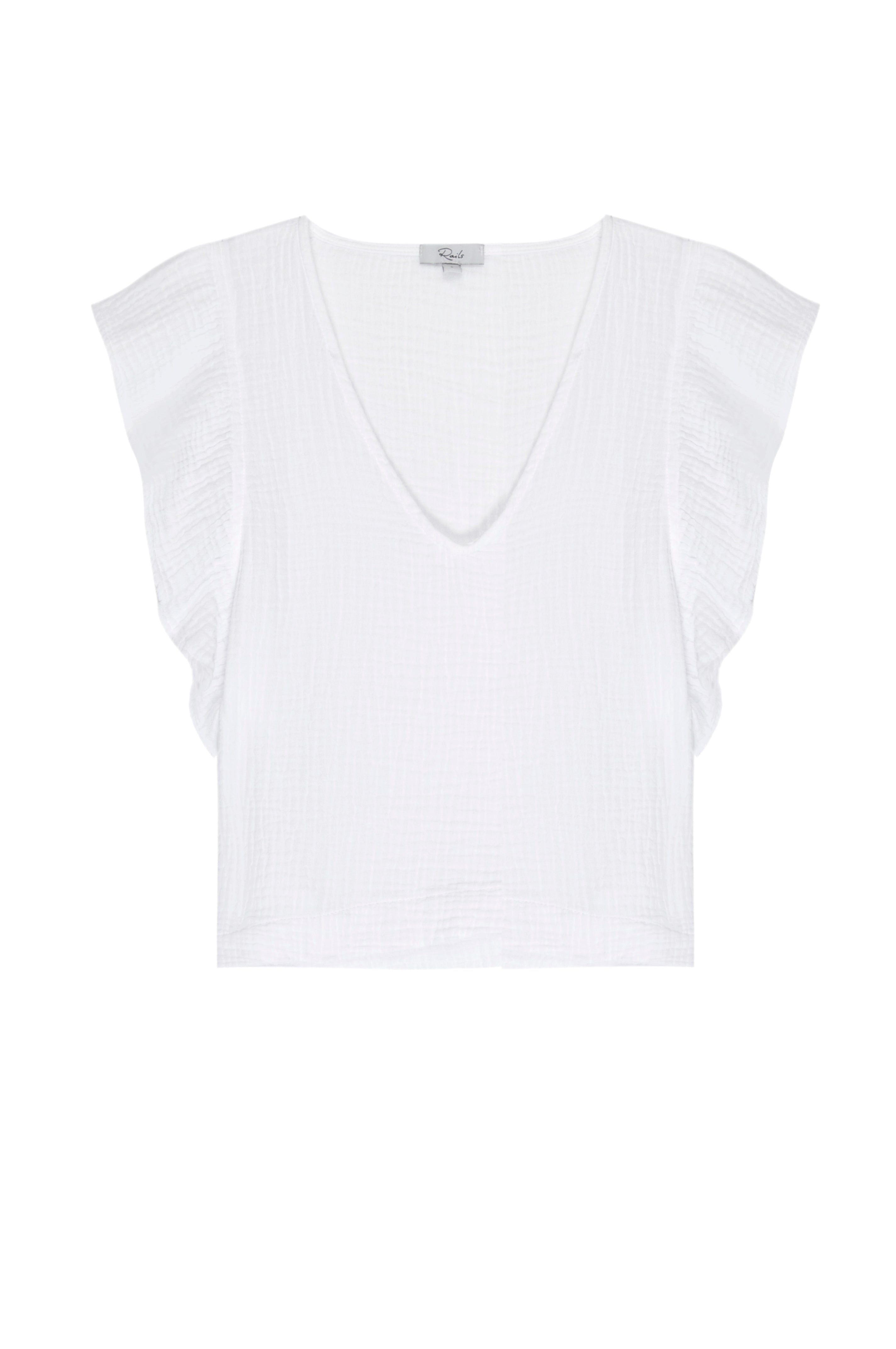 MILEY TOP - WHITE sold by Rails product image thumbnail 6