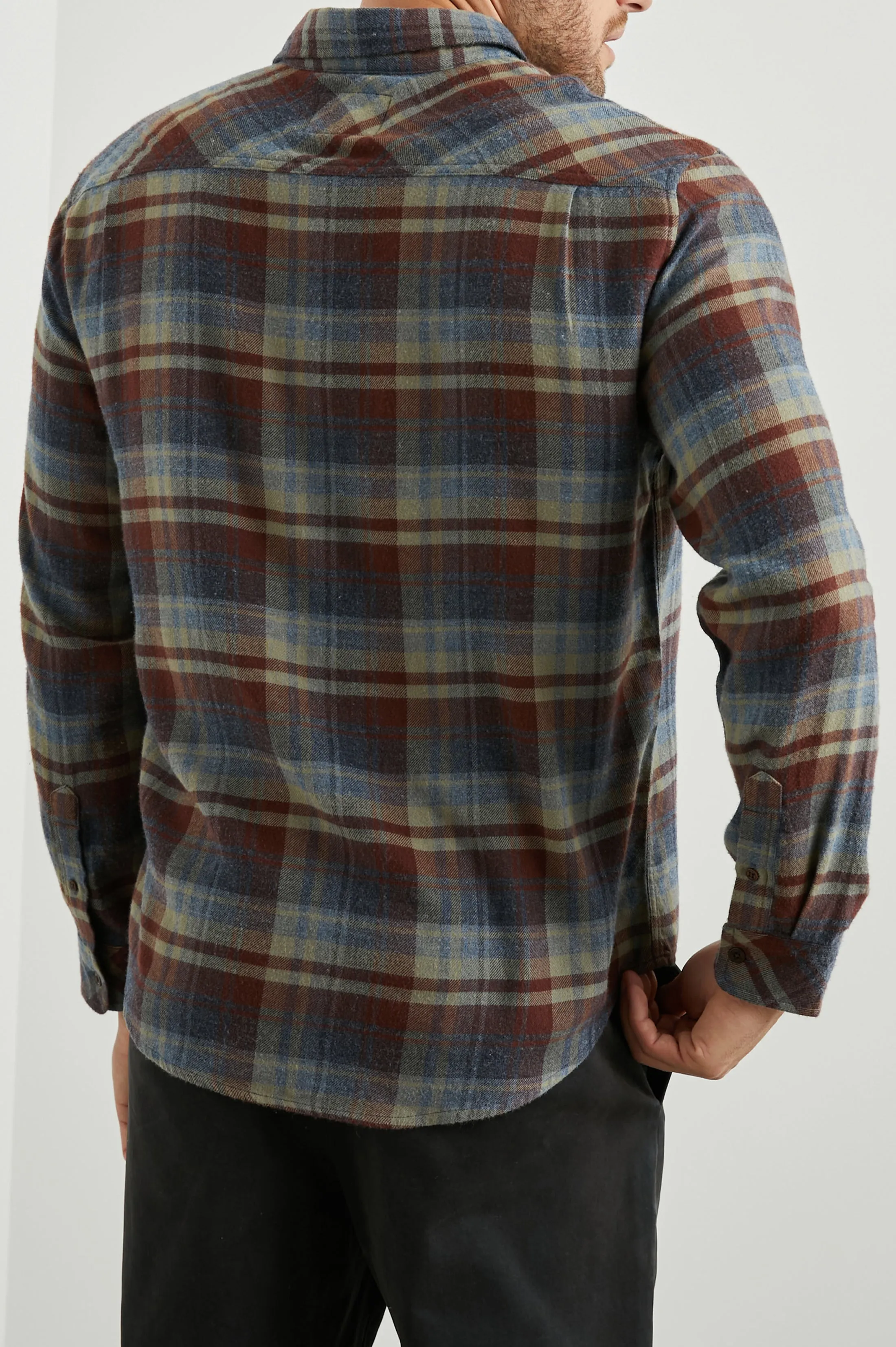 LENNOX SHIRT - RUBY DENIM BOTANICAL sold by Rails product image thumbnail 4