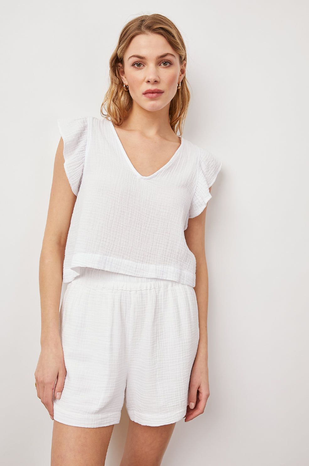 MILEY TOP - WHITE sold by Rails