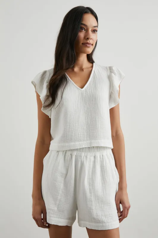 MILEY TOP - WHITE sold by Rails