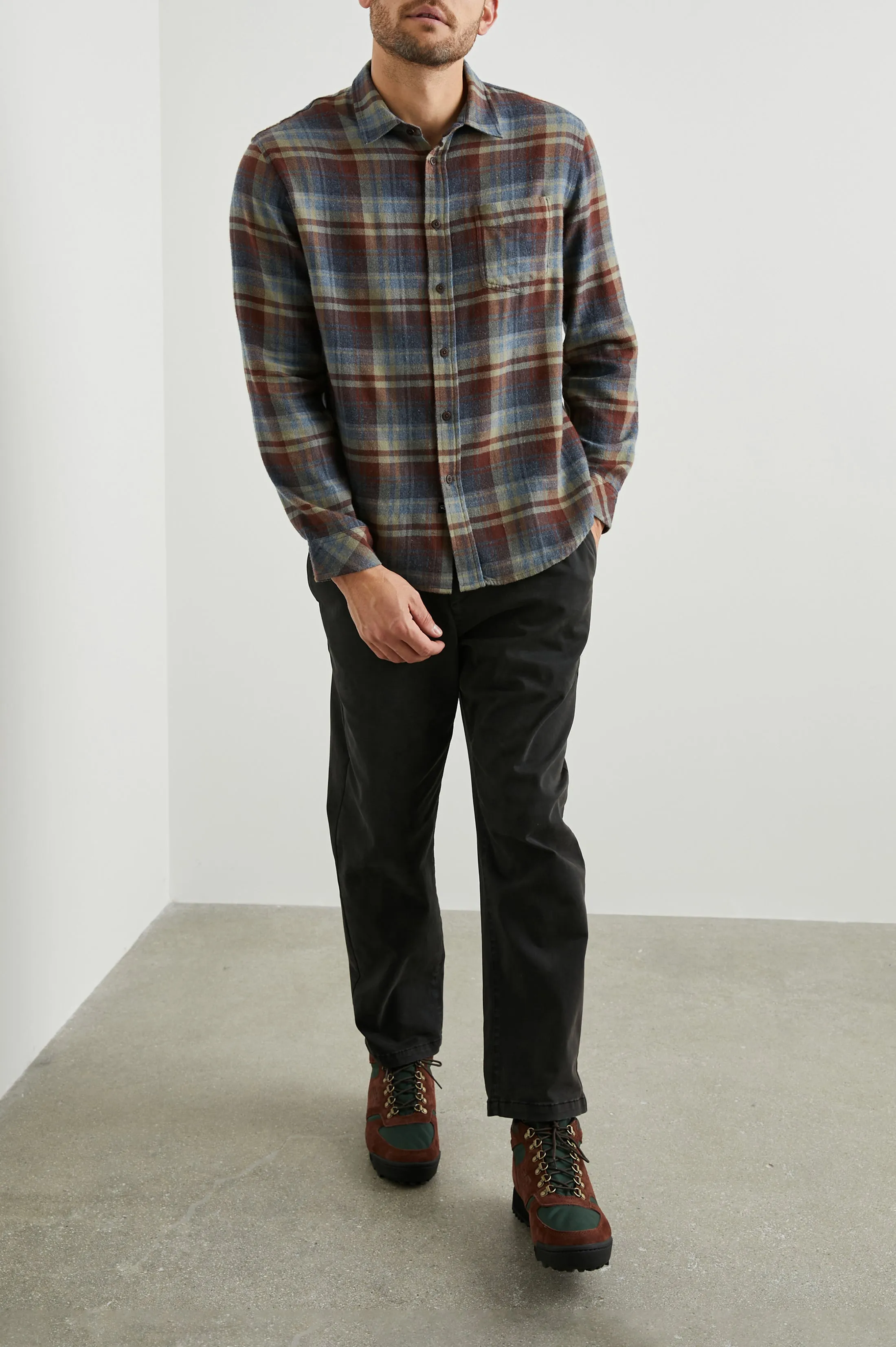 LENNOX SHIRT - RUBY DENIM BOTANICAL sold by Rails product image thumbnail 3