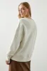 RELAXED CREW SWEATSHIRT - IVORY RAILS RACING sold by Rails