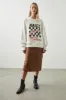 RELAXED CREW SWEATSHIRT - IVORY RAILS RACING sold by Rails