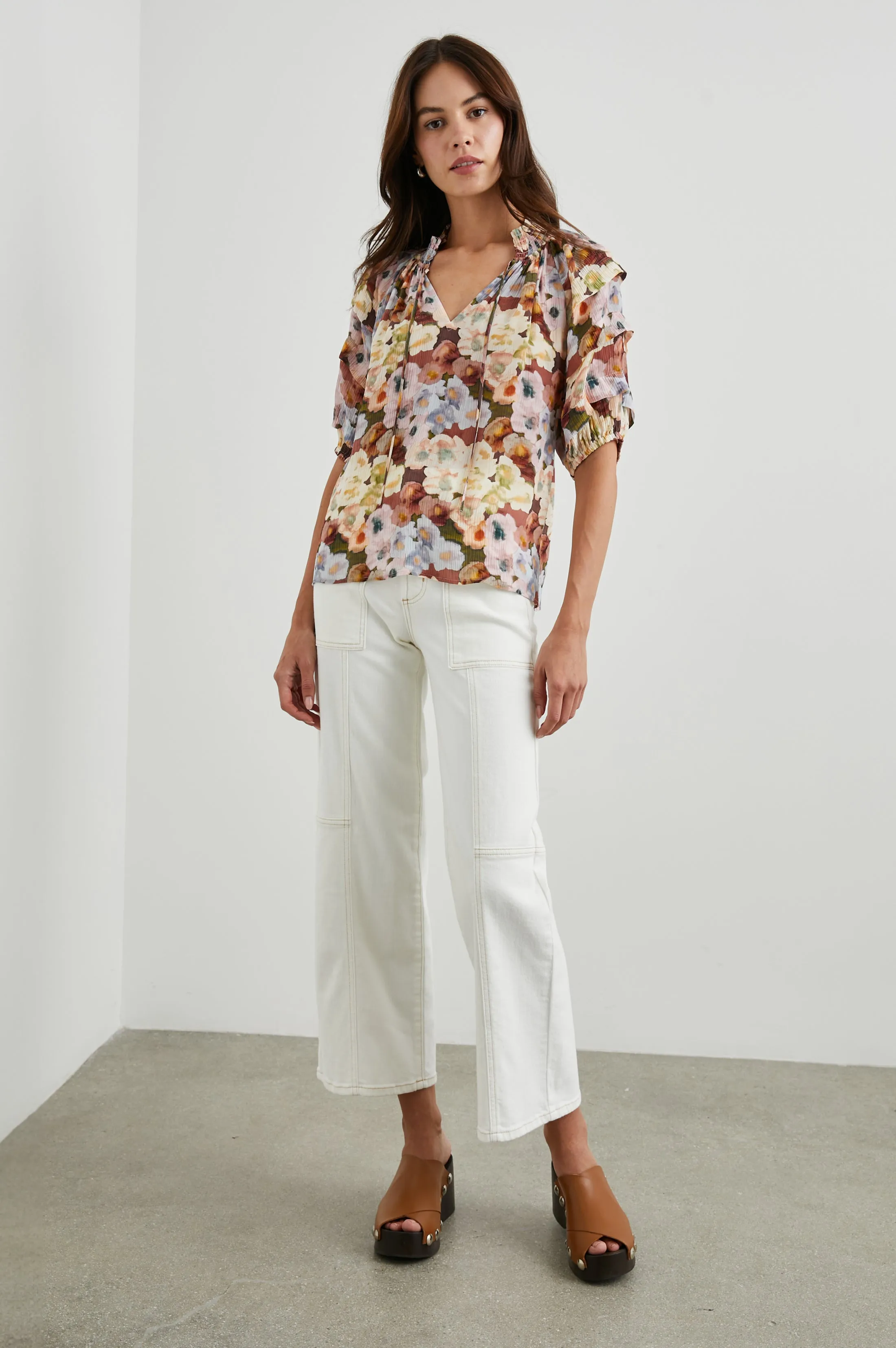 PARIS TOP - PAINTED FLORAL sold by Rails product image thumbnail 3