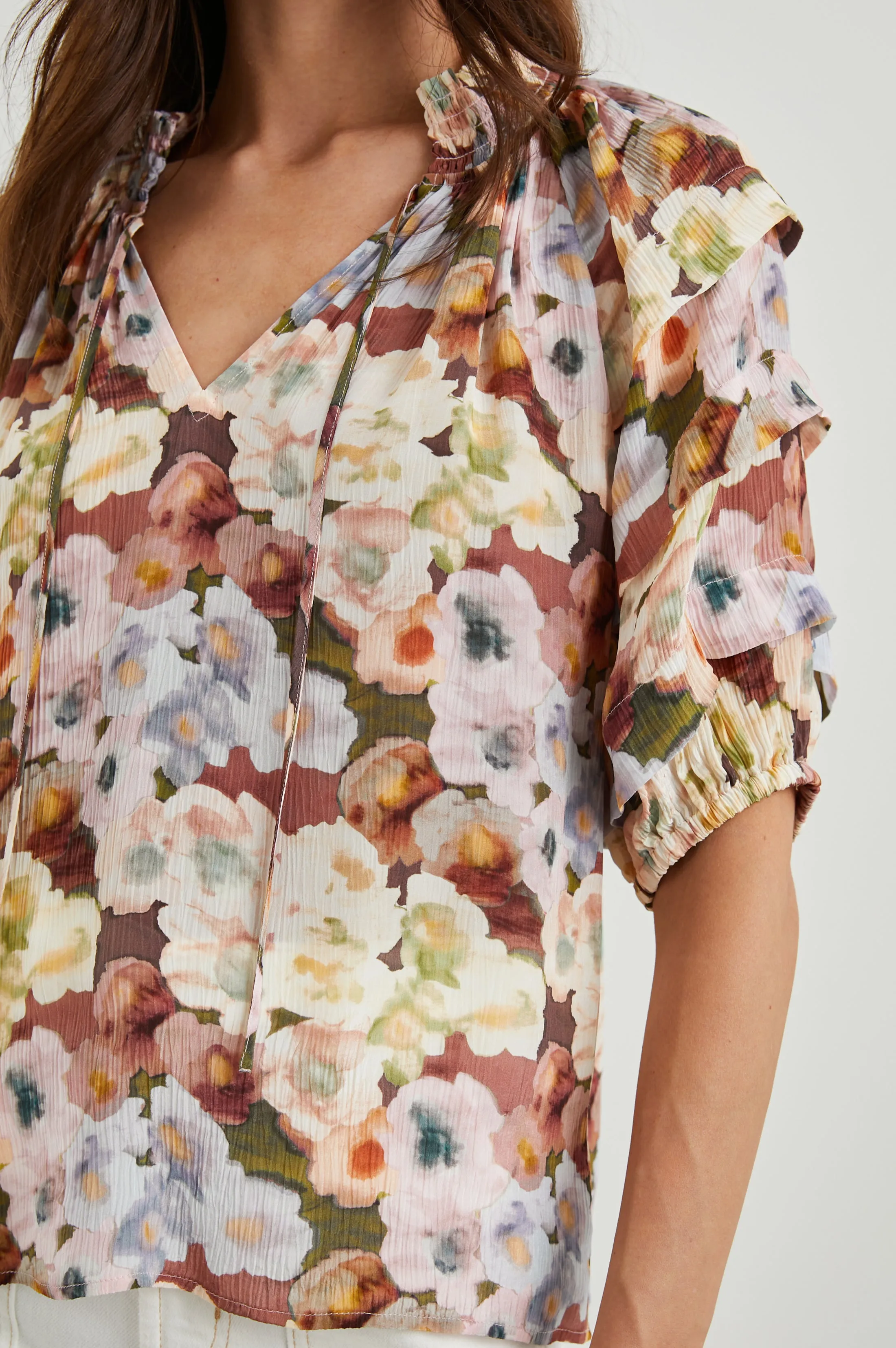 PARIS TOP - PAINTED FLORAL sold by Rails product image thumbnail 2