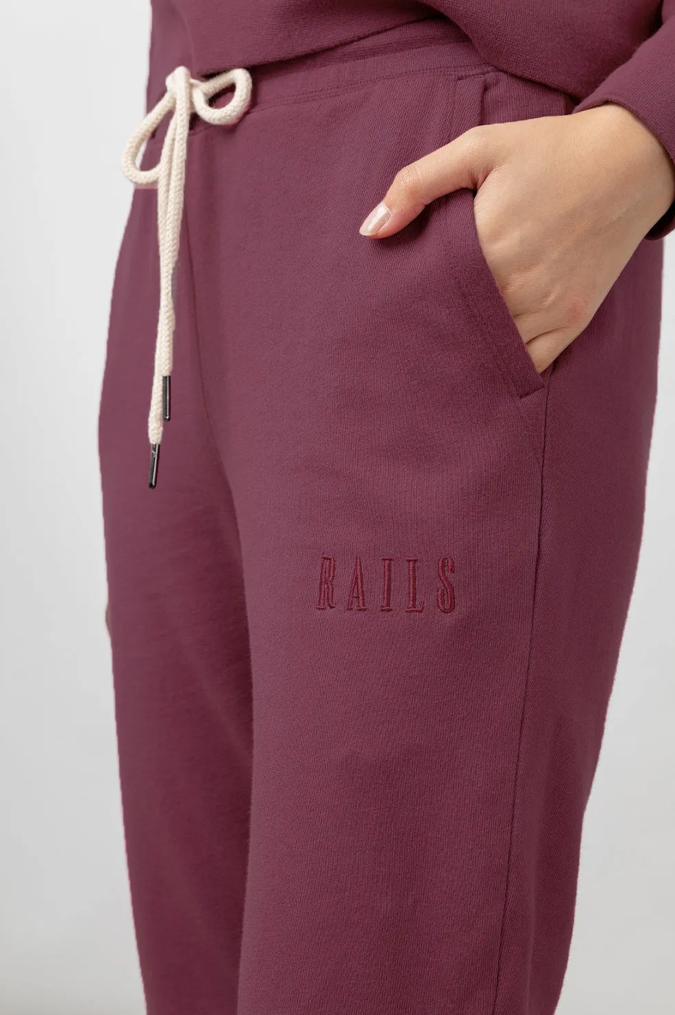 KINGSTON SWEATPANT - CRANBERRY sold by Rails product image thumbnail 3