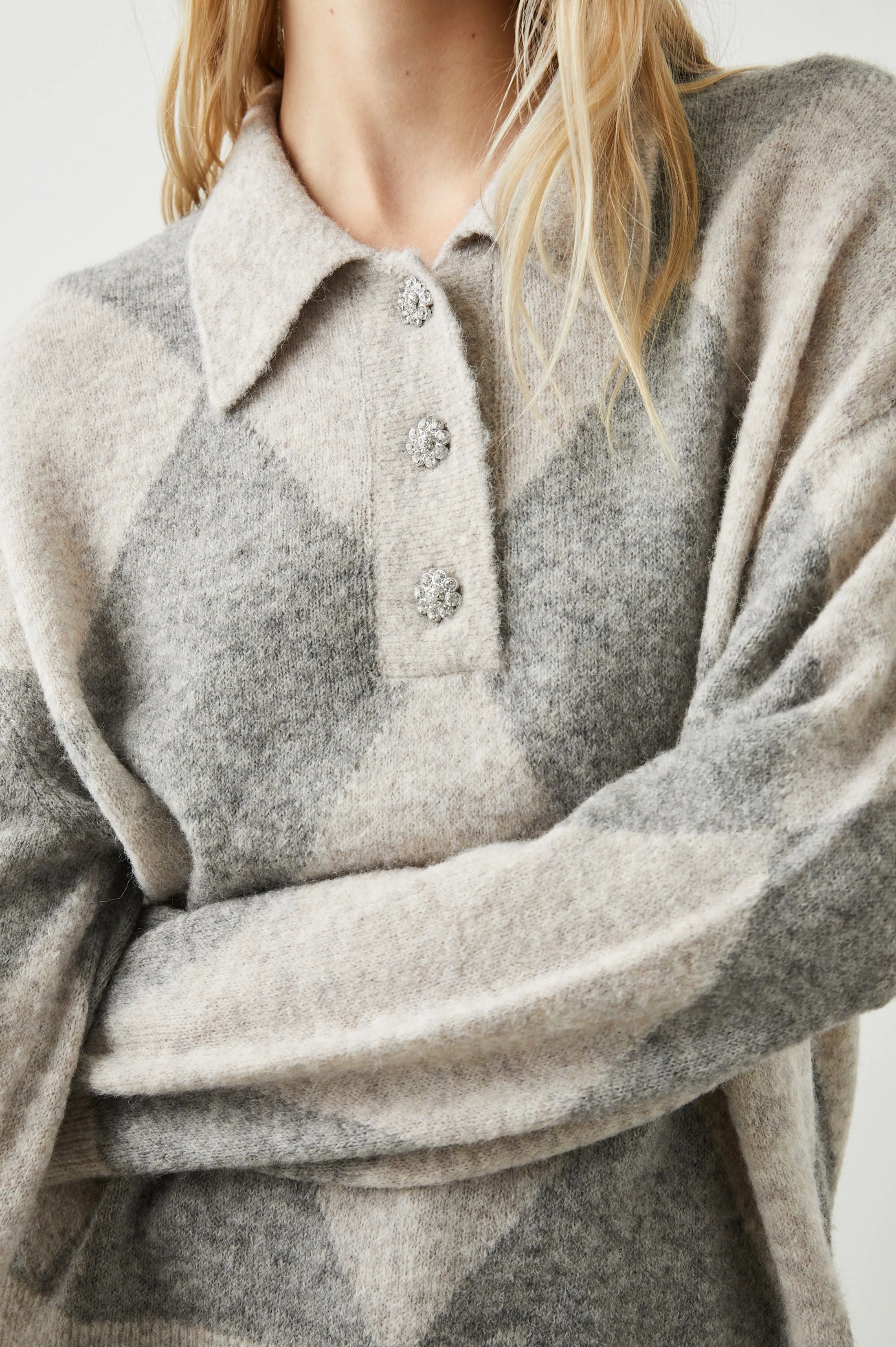 SKYE SWEATER - HEATHER ARGYLE sold by Rails product image thumbnail 2