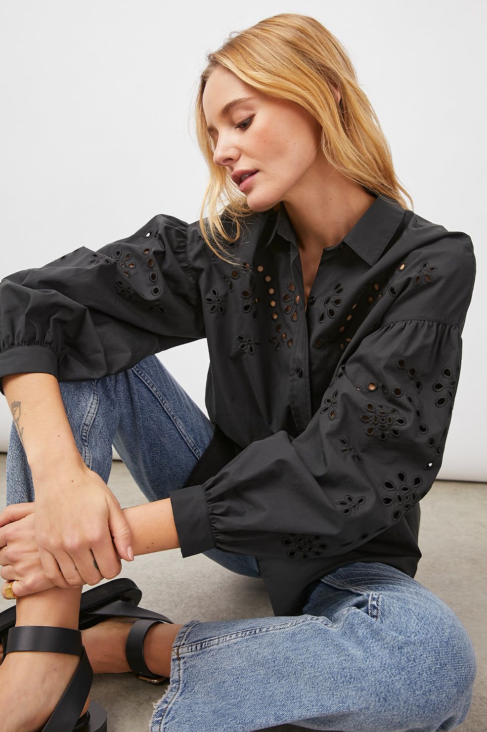 ALISTER SHIRT - BLACK sold by Rails product image thumbnail 2