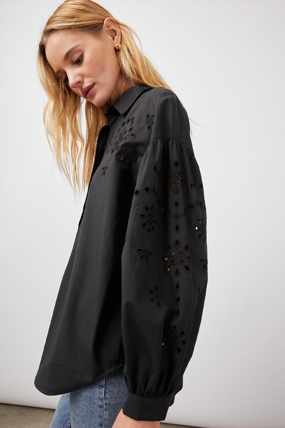 ALISTER SHIRT - BLACK sold by Rails product image thumbnail 4