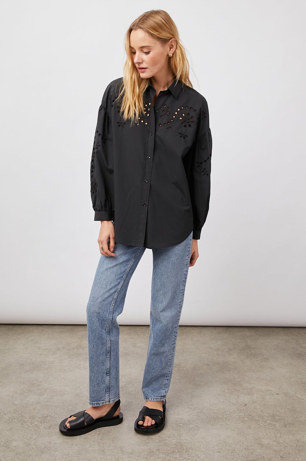 ALISTER SHIRT - BLACK sold by Rails product image thumbnail 3