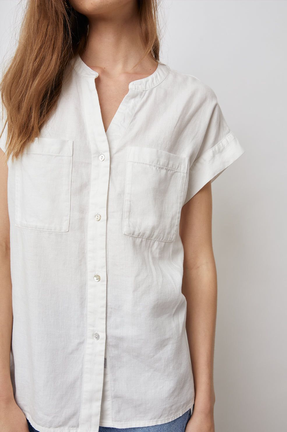 MEL SHIRT - WHITE sold by Rails product image thumbnail 2