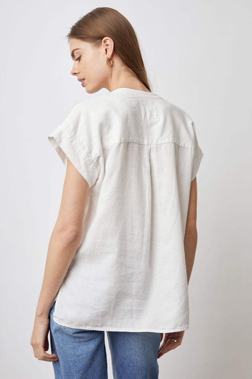 MEL SHIRT - WHITE sold by Rails product image thumbnail 4