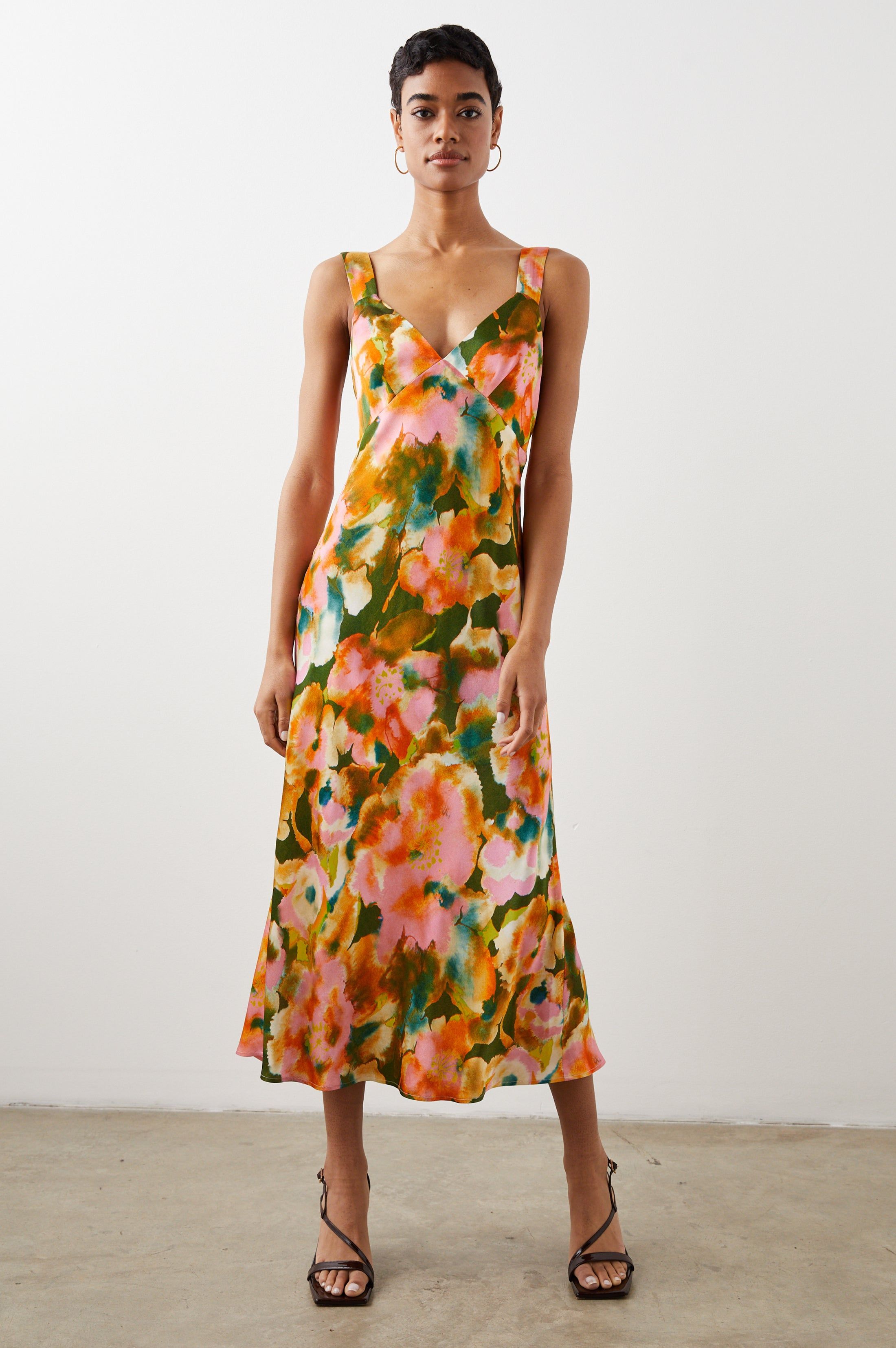 JACINDA DRESS - TERRA FLORAL sold by Rails