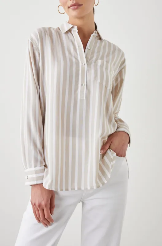 ELLE SHIRT - NATURAL STRIPE sold by Rails
