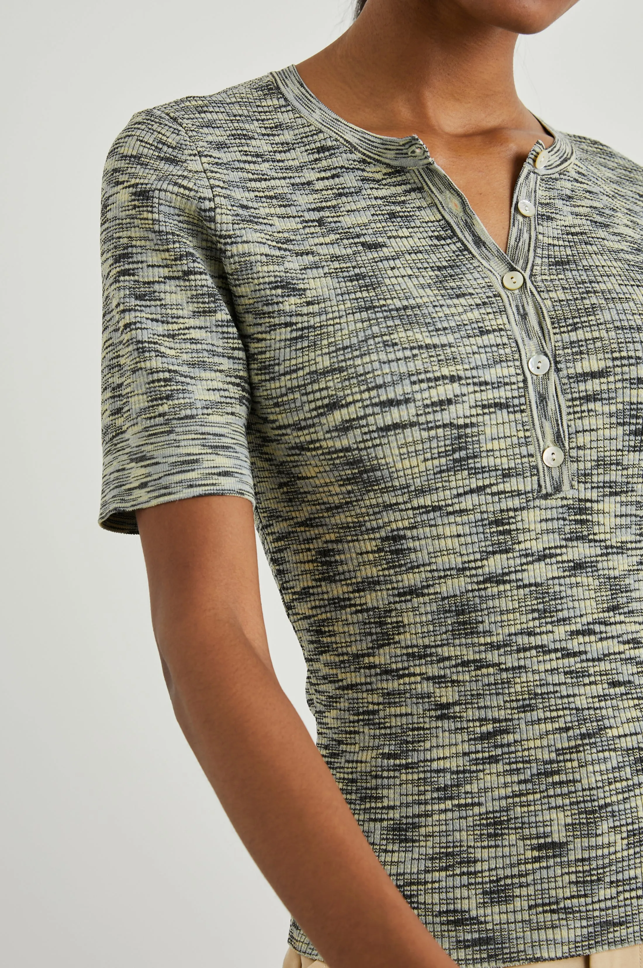 TONI TOP - MINT NAVY SPACE DYE sold by Rails product image thumbnail 2