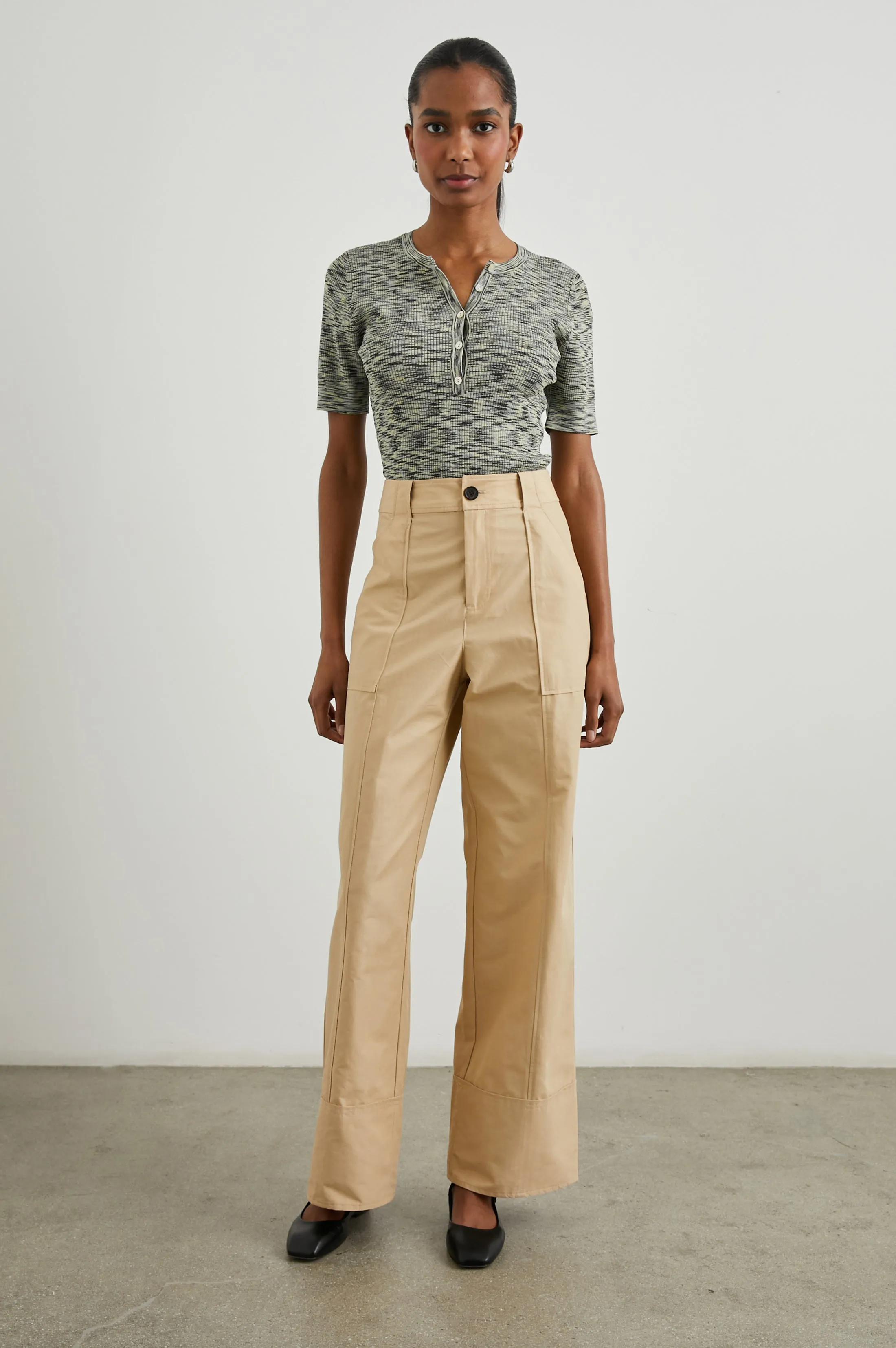 TONI TOP - MINT NAVY SPACE DYE sold by Rails product image thumbnail 3