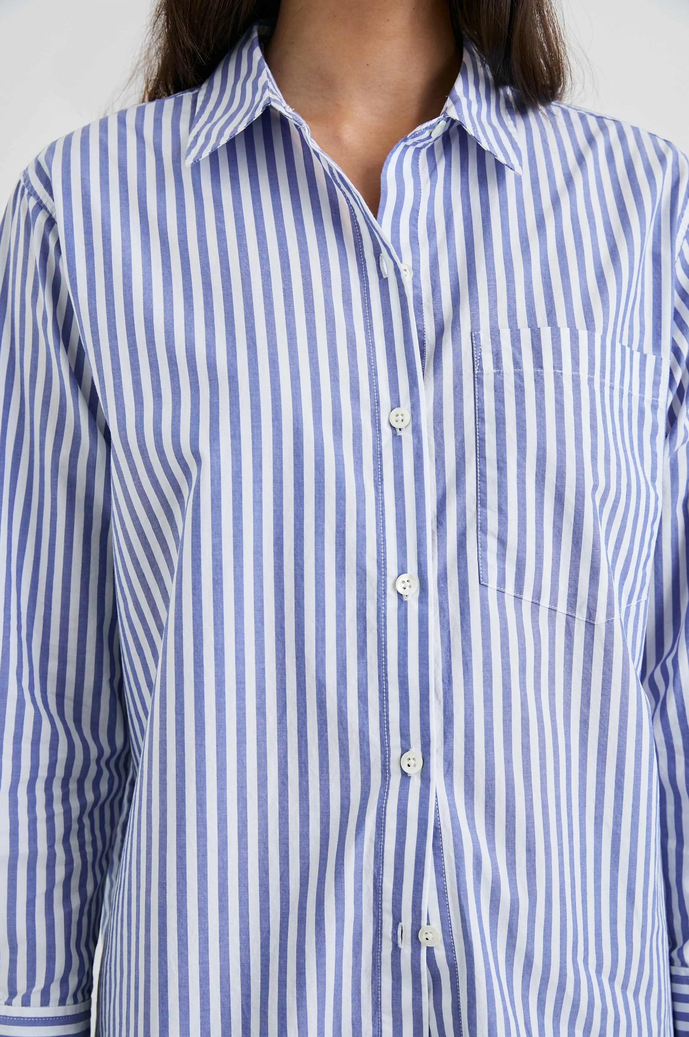 ELSA SHIRT - MARINER WHITE STRIPE sold by Rails product image thumbnail 2