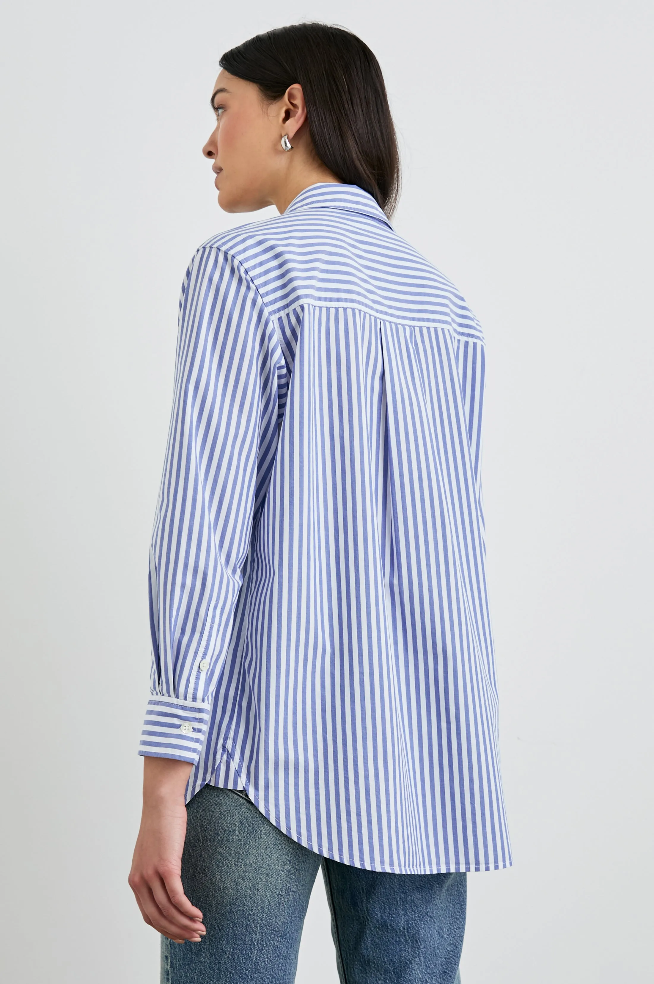 ELSA SHIRT - MARINER WHITE STRIPE sold by Rails product image thumbnail 5