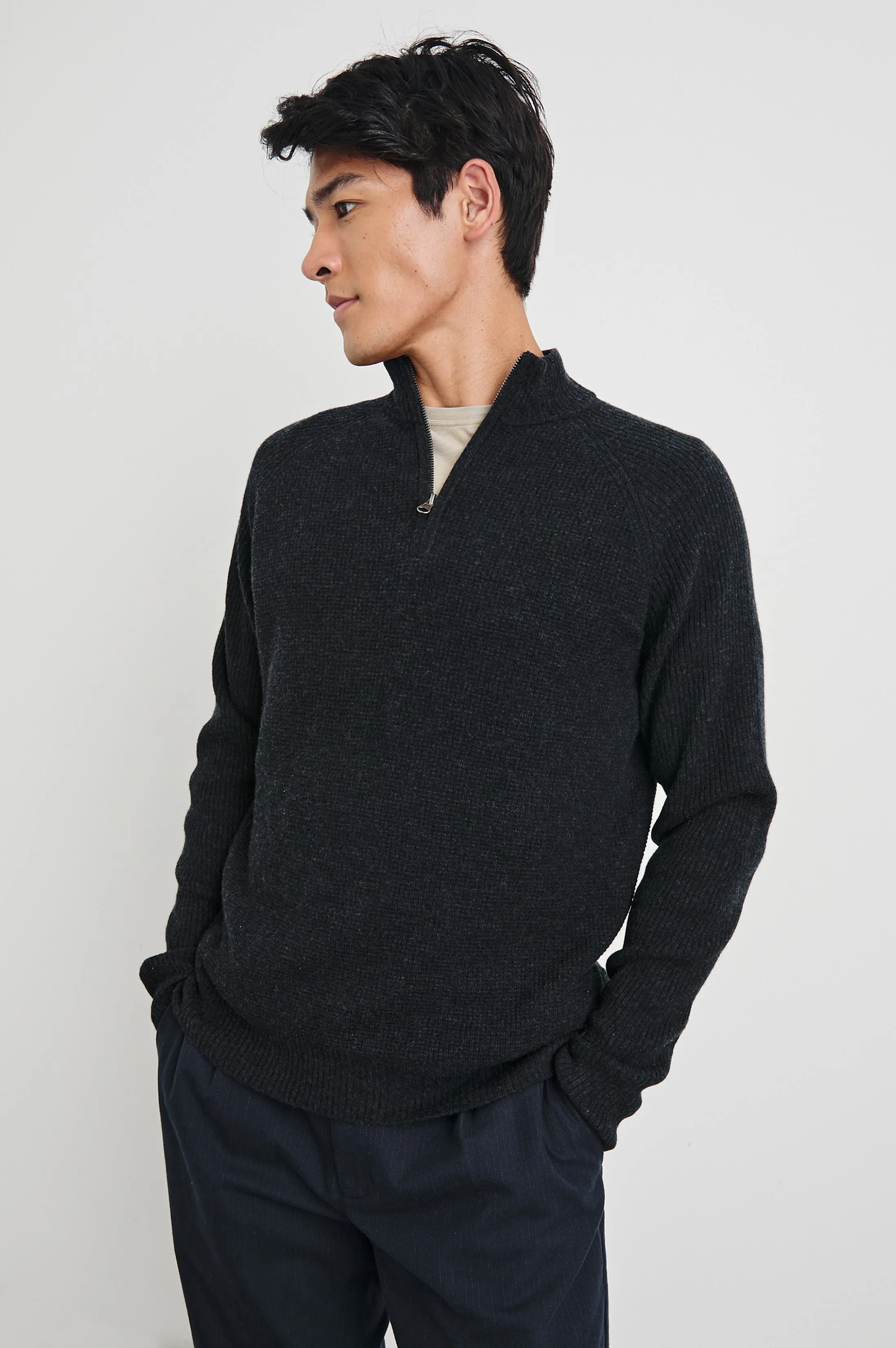 STARK QUARTER ZIP - CAST IRON sold by Rails product image thumbnail 4