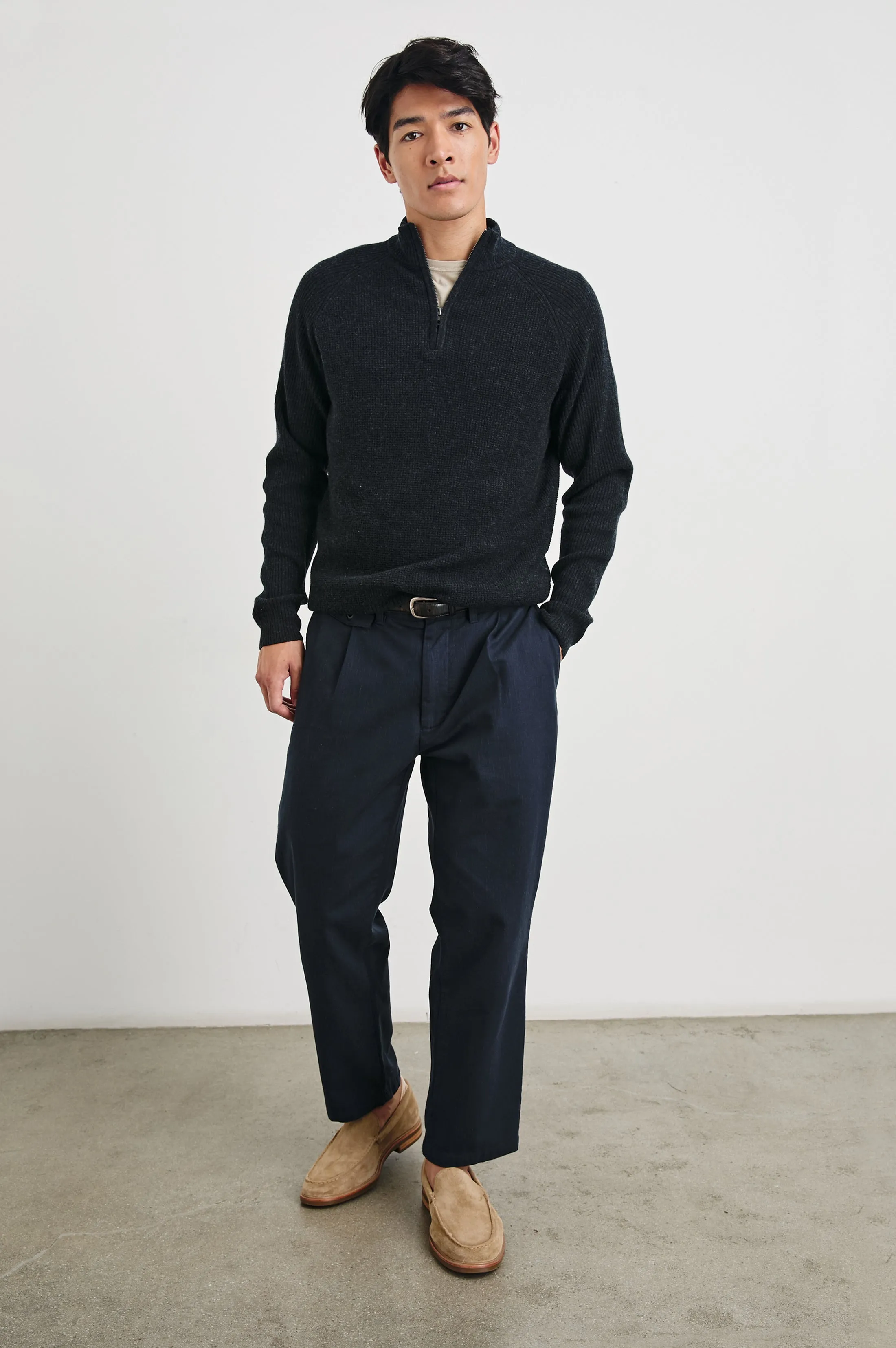 STARK QUARTER ZIP - CAST IRON sold by Rails product image thumbnail 5