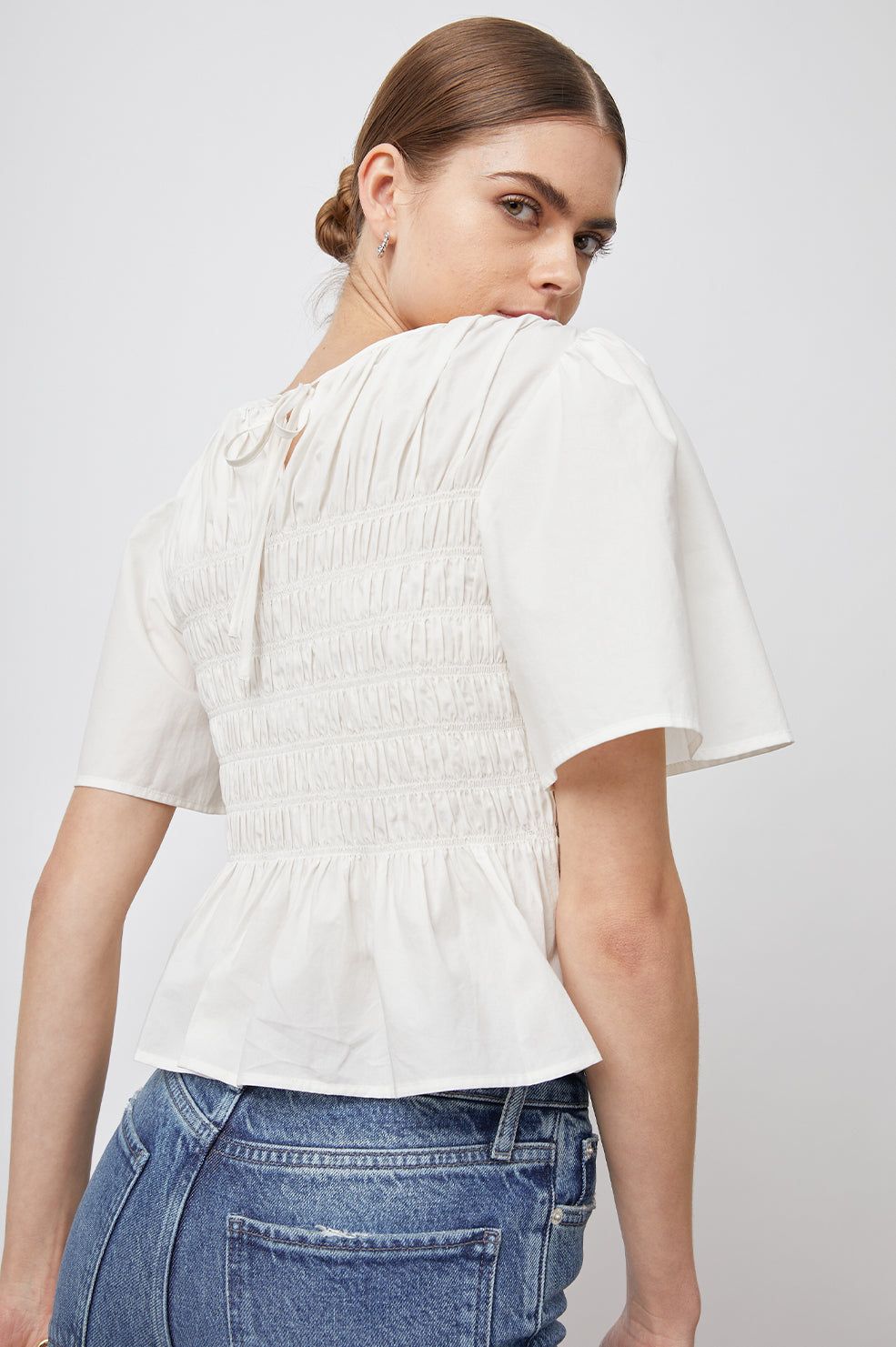 ROSIE TOP - WHITE sold by Rails product image thumbnail 3