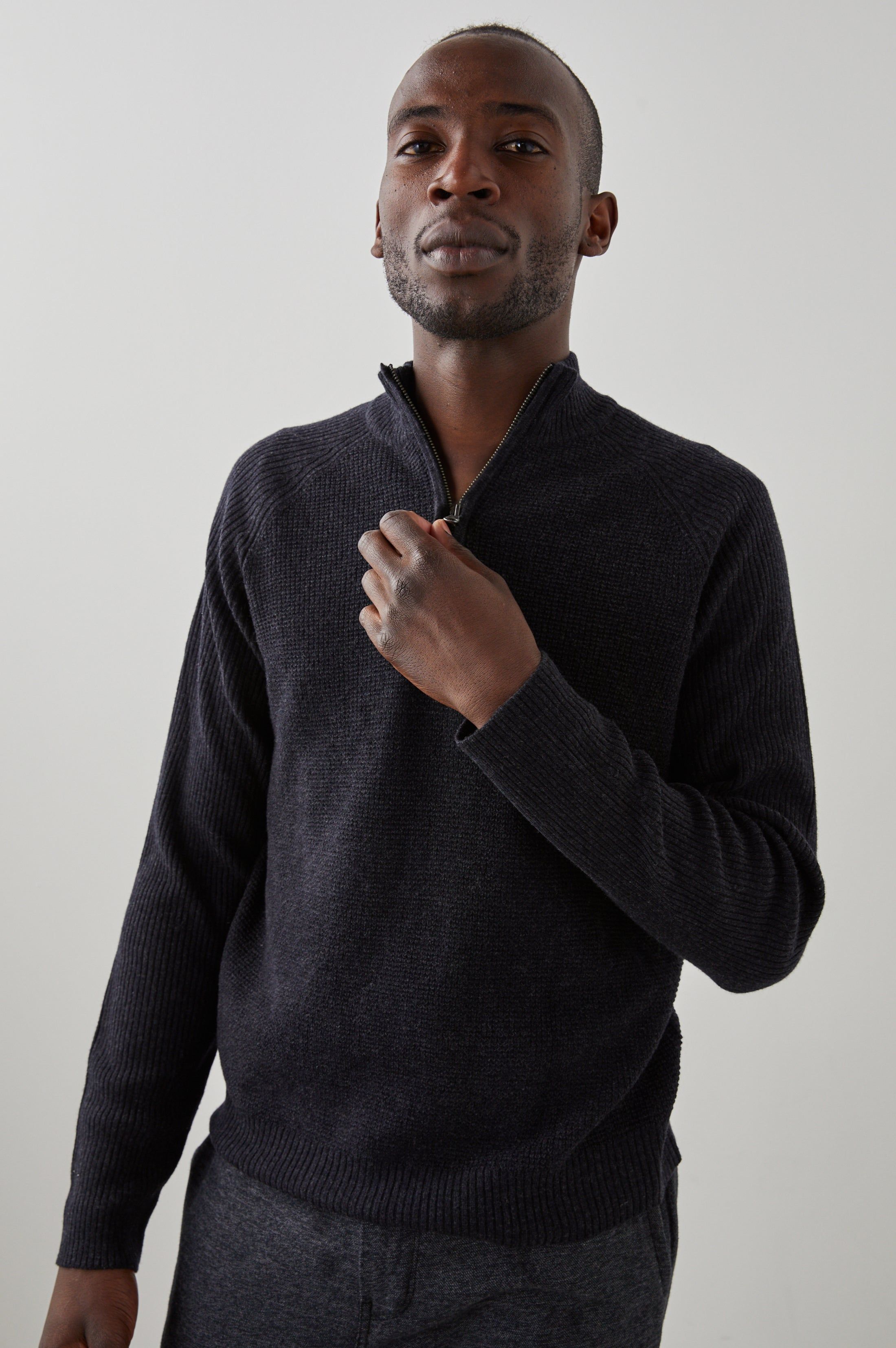 STARK QUARTER ZIP - CAST IRON sold by Rails product image thumbnail 4