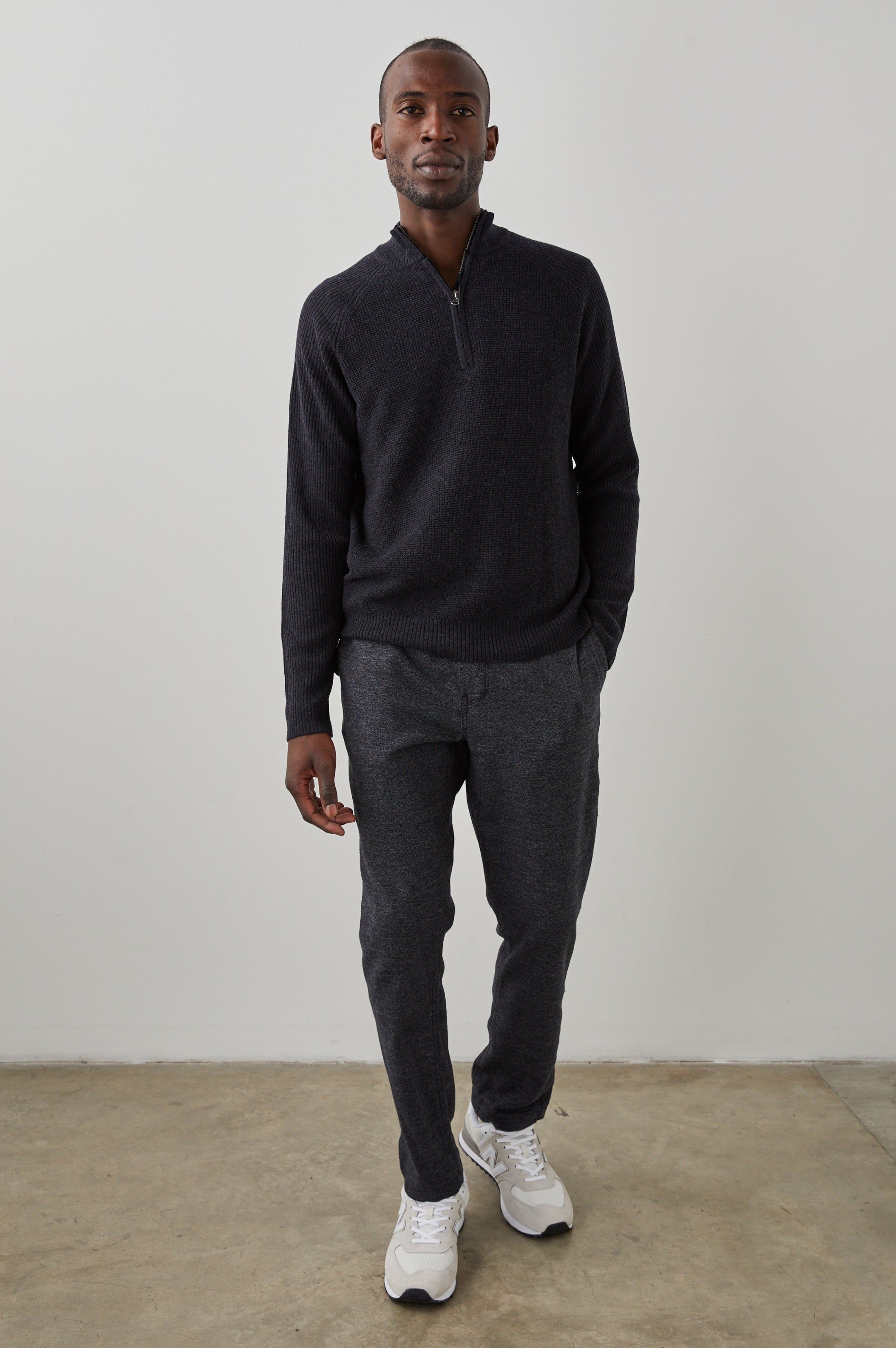 STARK QUARTER ZIP - CAST IRON sold by Rails product image thumbnail 5