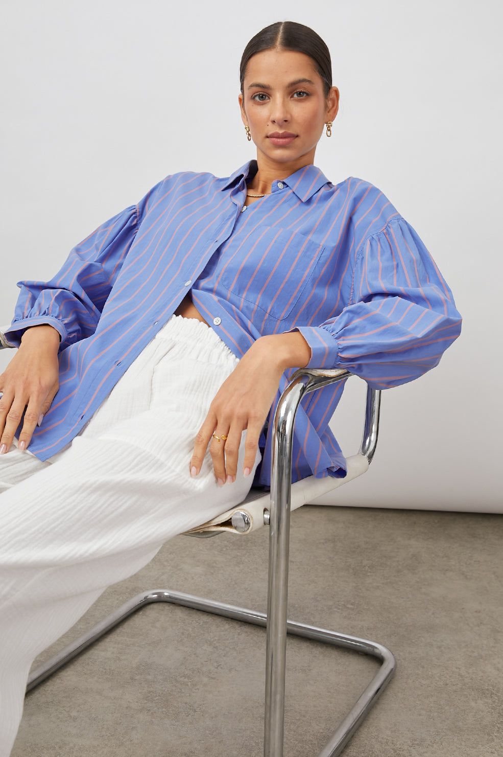 JANAE SHIRT - LIMA STRIPE sold by Rails product image thumbnail 4