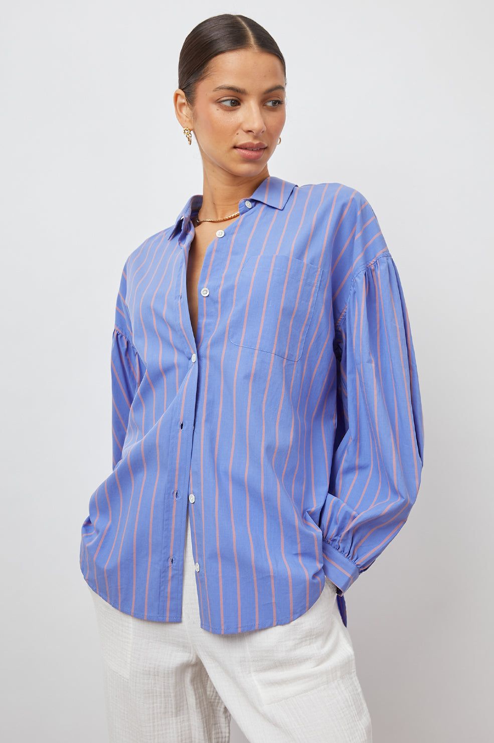 JANAE SHIRT - LIMA STRIPE sold by Rails