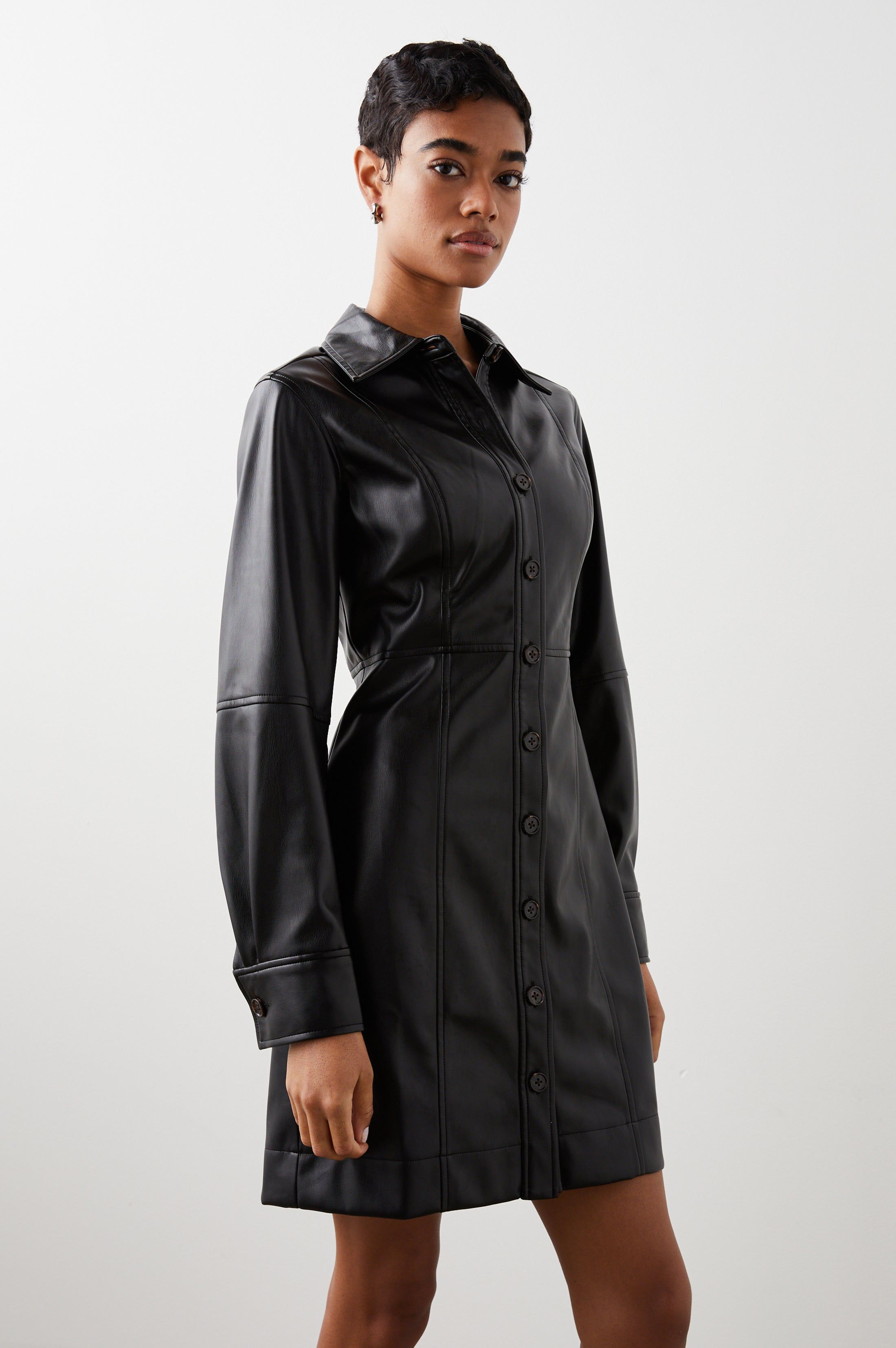 RUBY DRESS - BLACK sold by Rails product image thumbnail 3