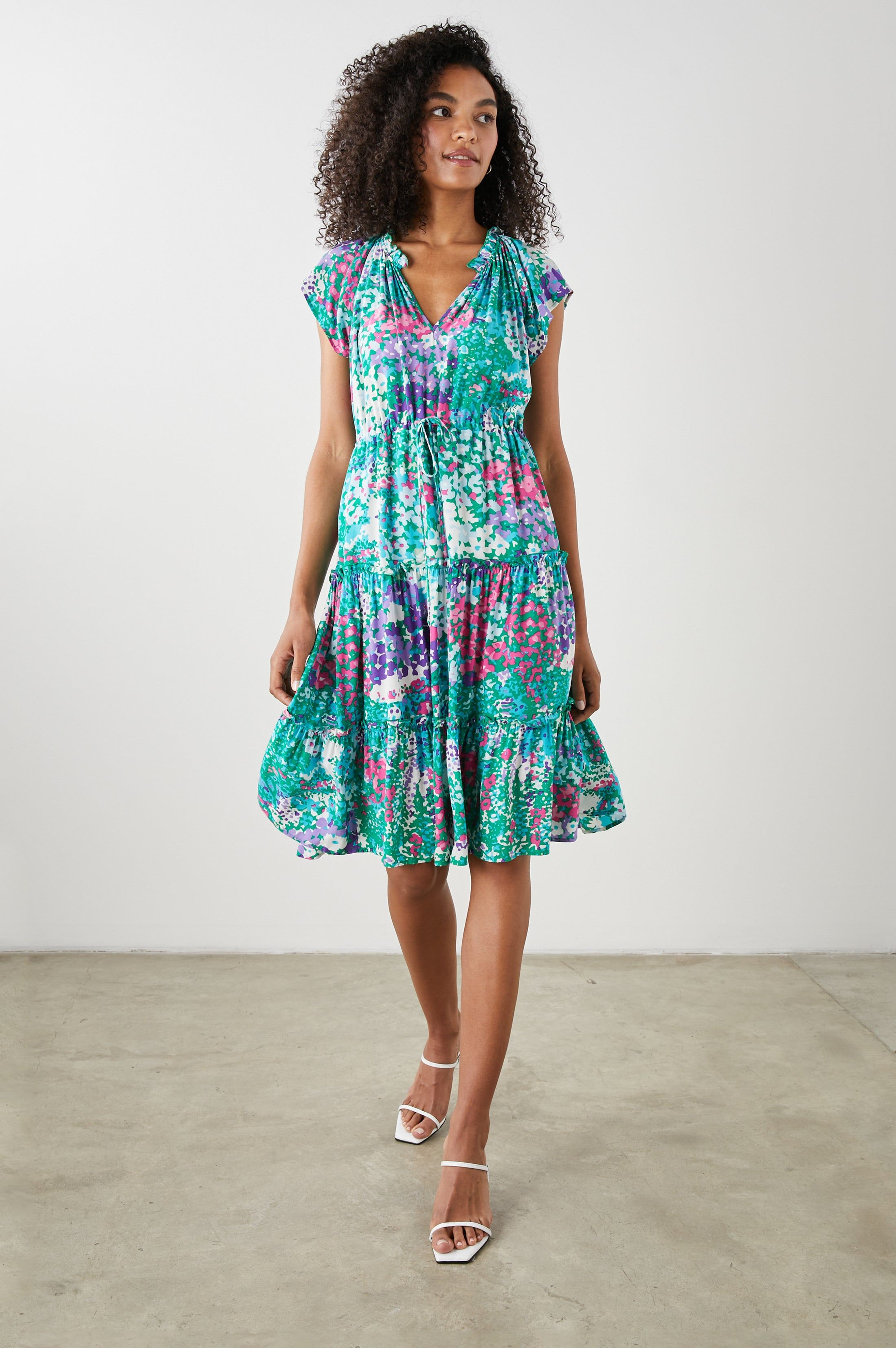 JUNI DRESS - GARDENIA FLORAL sold by Rails
