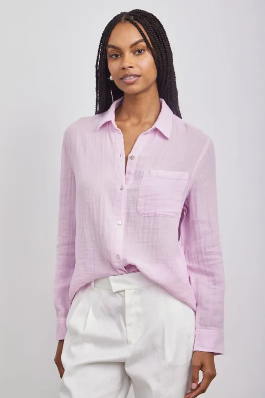 ELLIS SHIRT - PALE LILAC sold by Rails