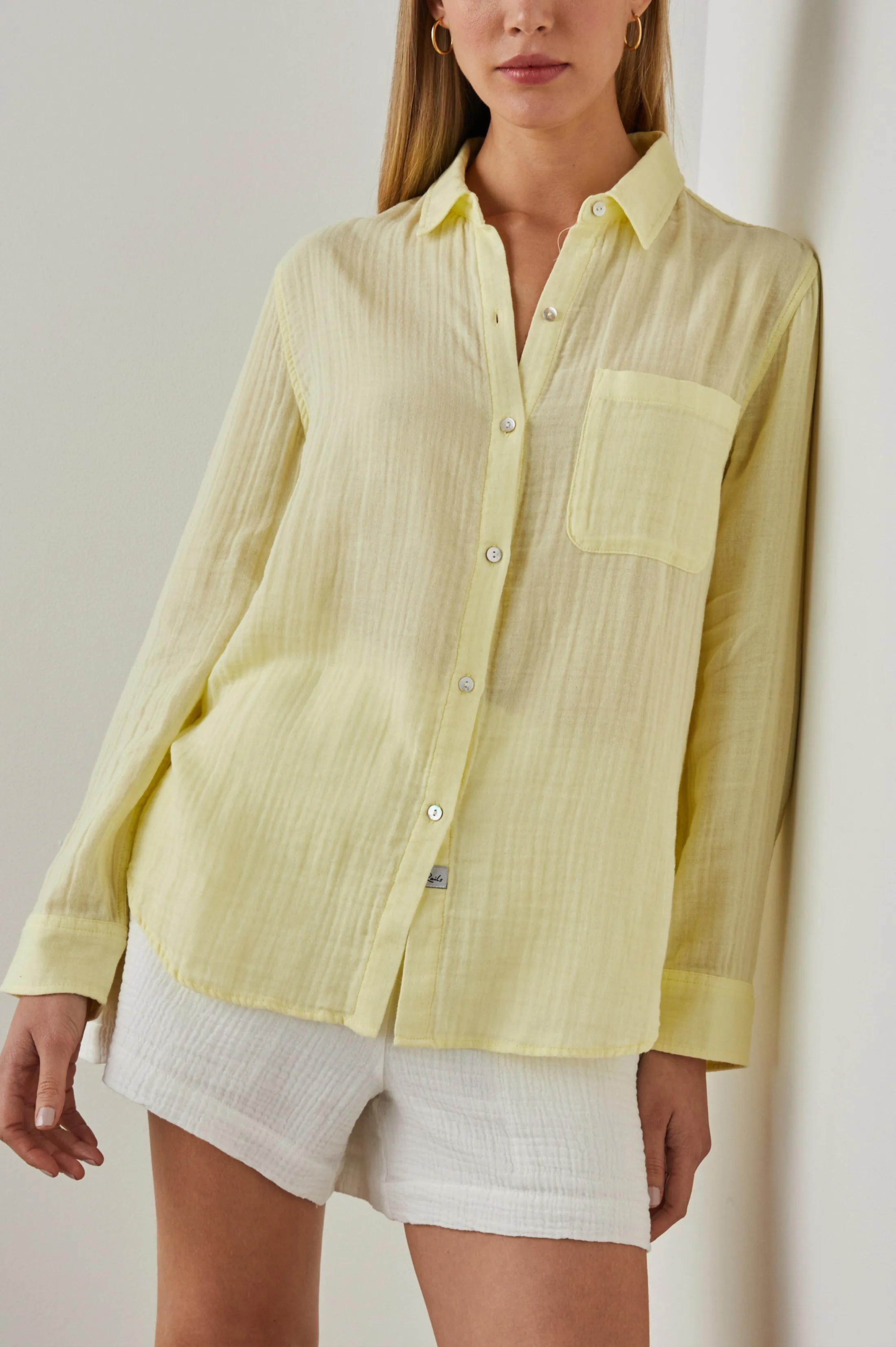 ELLIS SHIRT - CITRON sold by Rails product image thumbnail 4