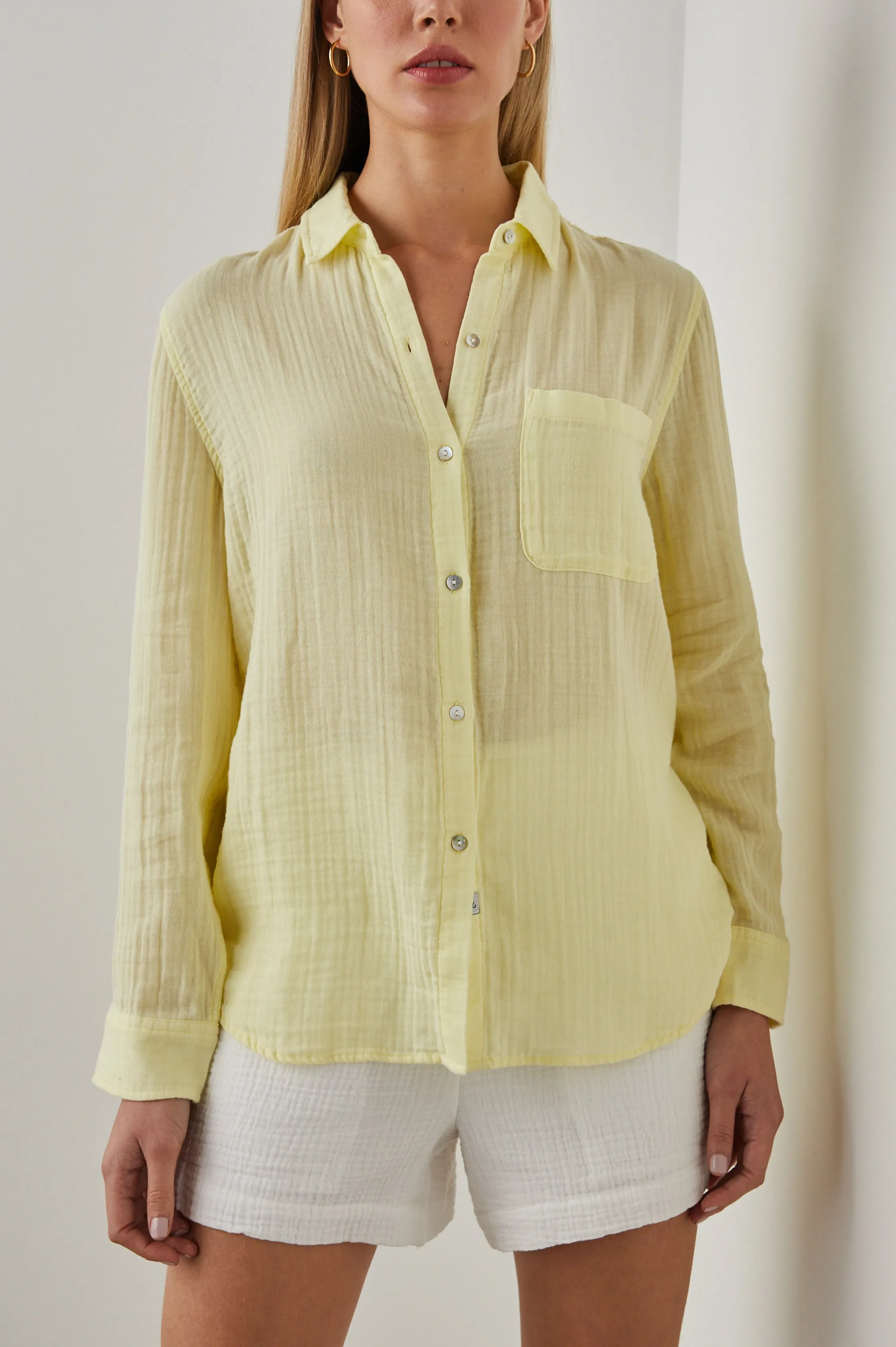 ELLIS SHIRT - CITRON sold by Rails