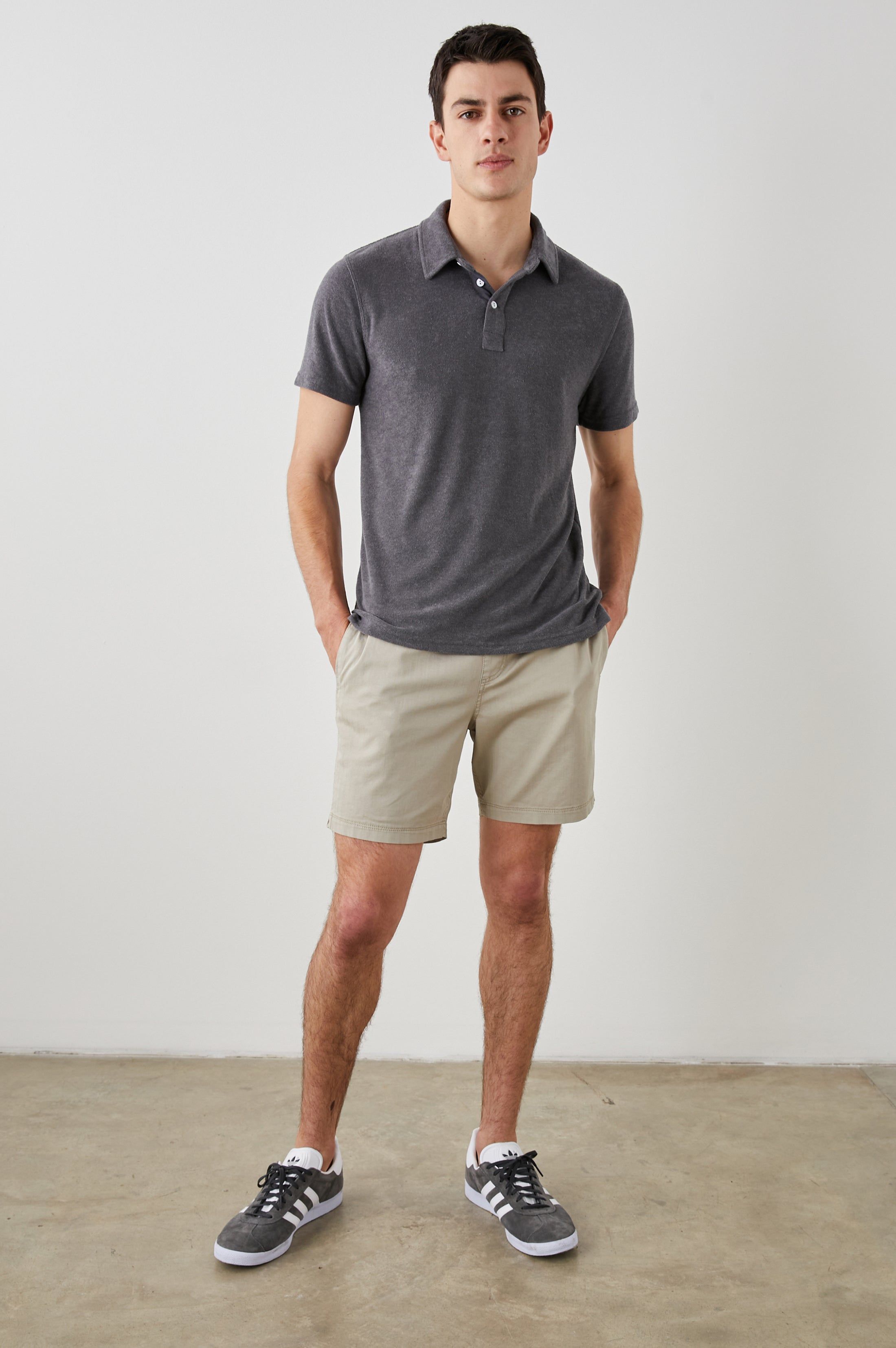 RHEN POLO SHIRT - MACADAM sold by Rails product image thumbnail 4