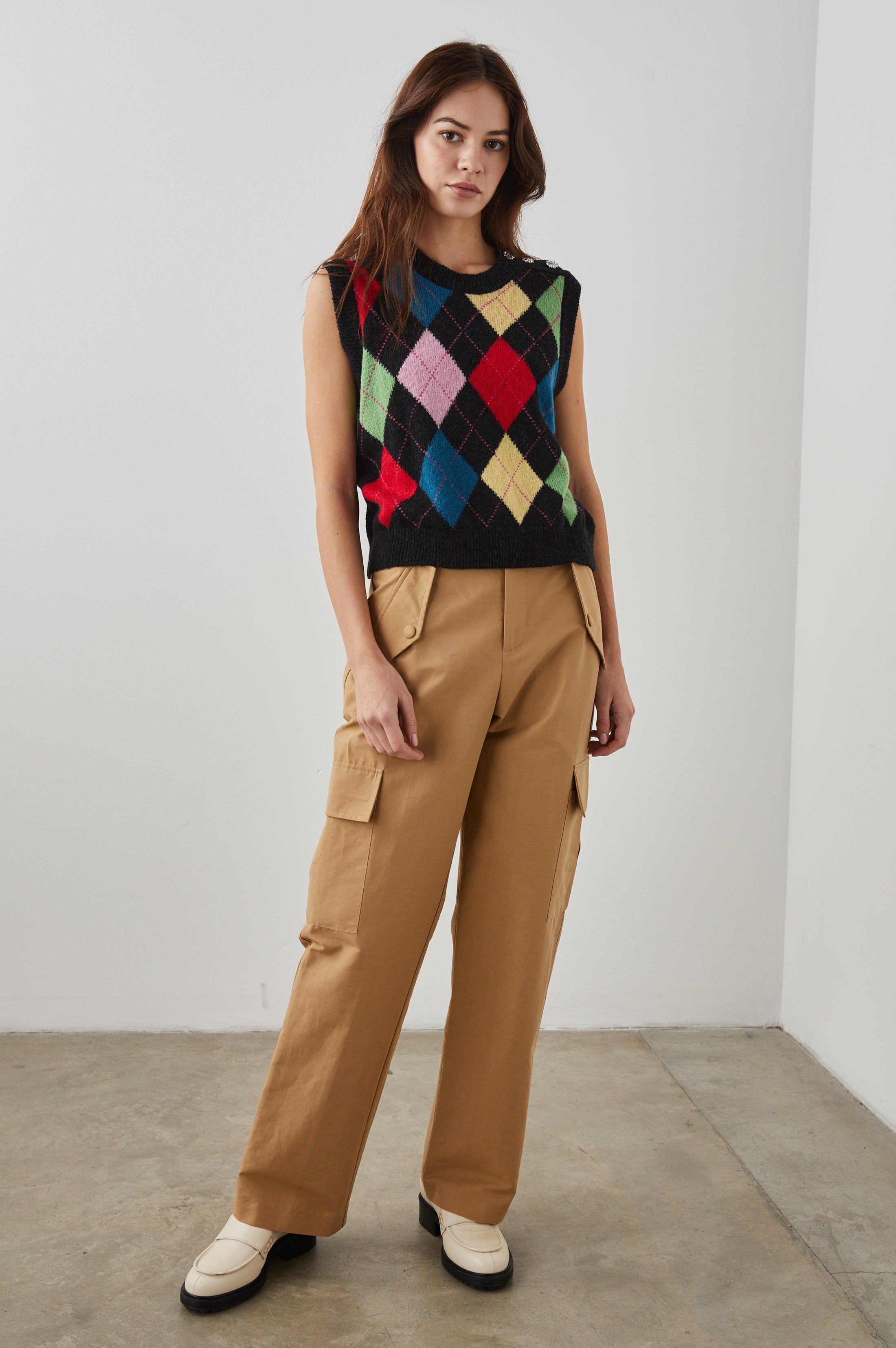 CHRISTIE VEST - ARGYLE sold by Rails product image thumbnail 3